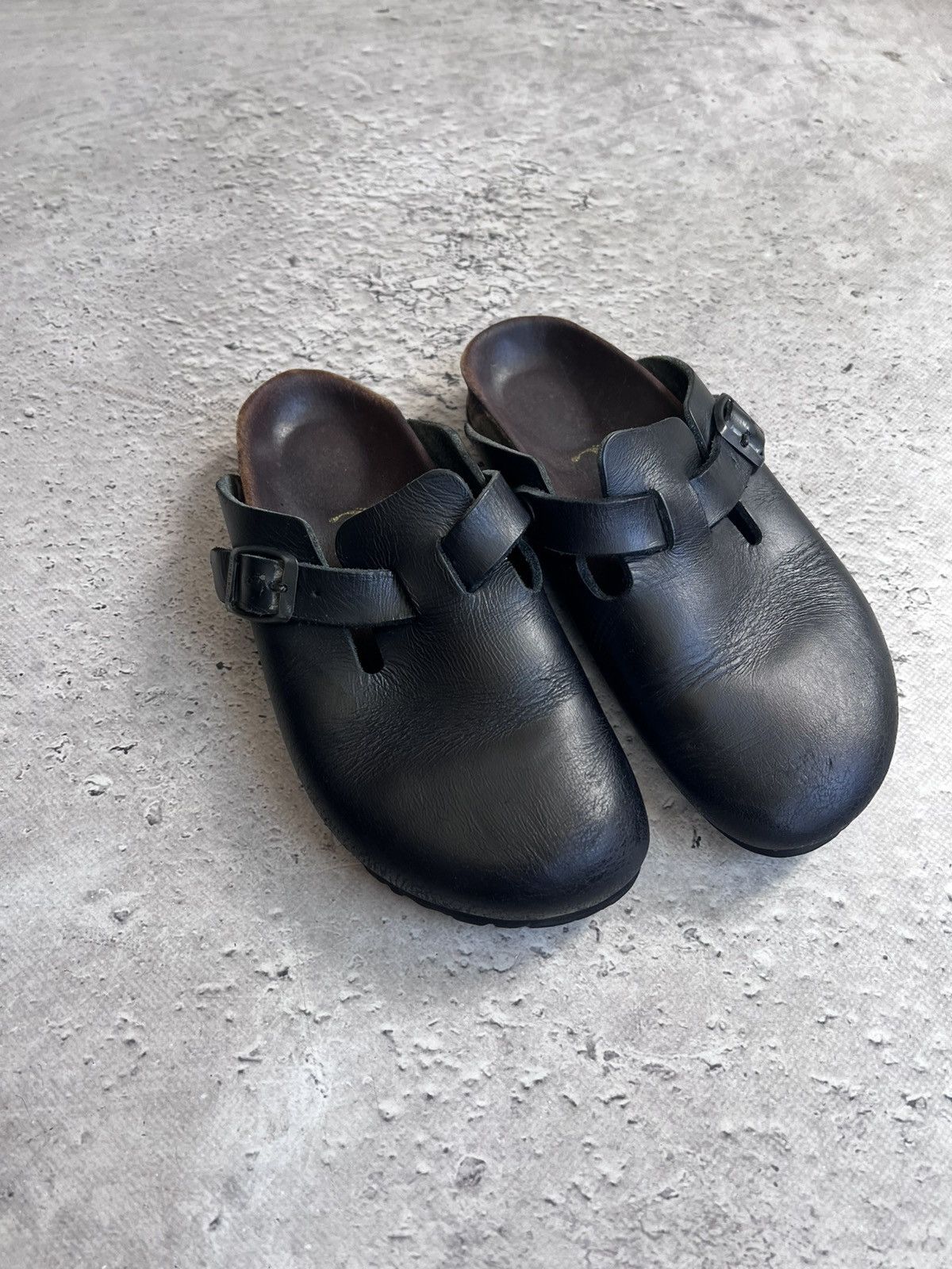 Birkenstock × Vintage VINTAGE BLACK BOSTON BIRKENStock slippers slipons Size US 6 / IT 36 - 1 Thumbnail