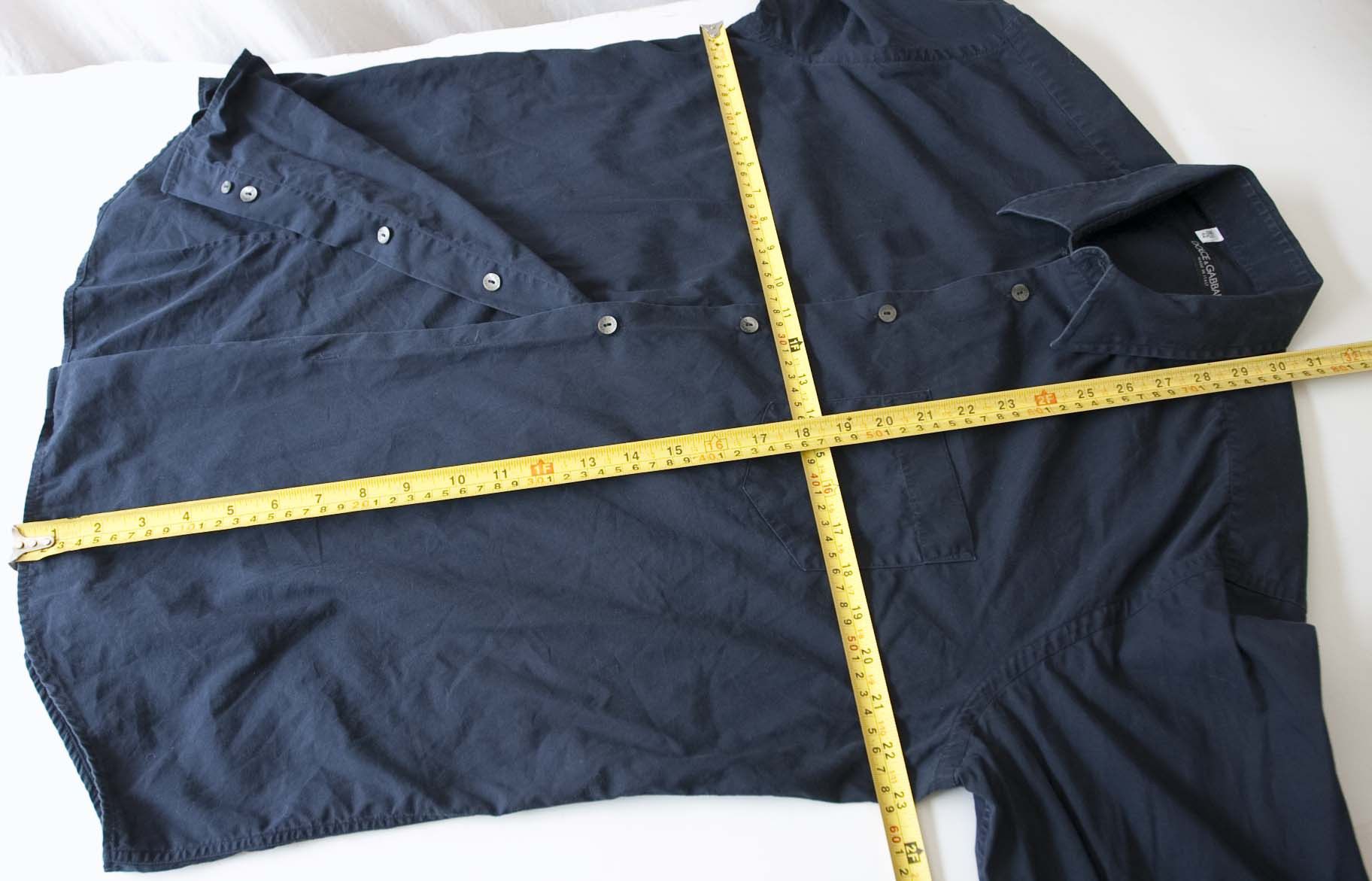 Dolce & Gabbana Dolce & Gabbana Shirt Size 16.5 / 42 Dark Blue Size 42R - 5 Thumbnail