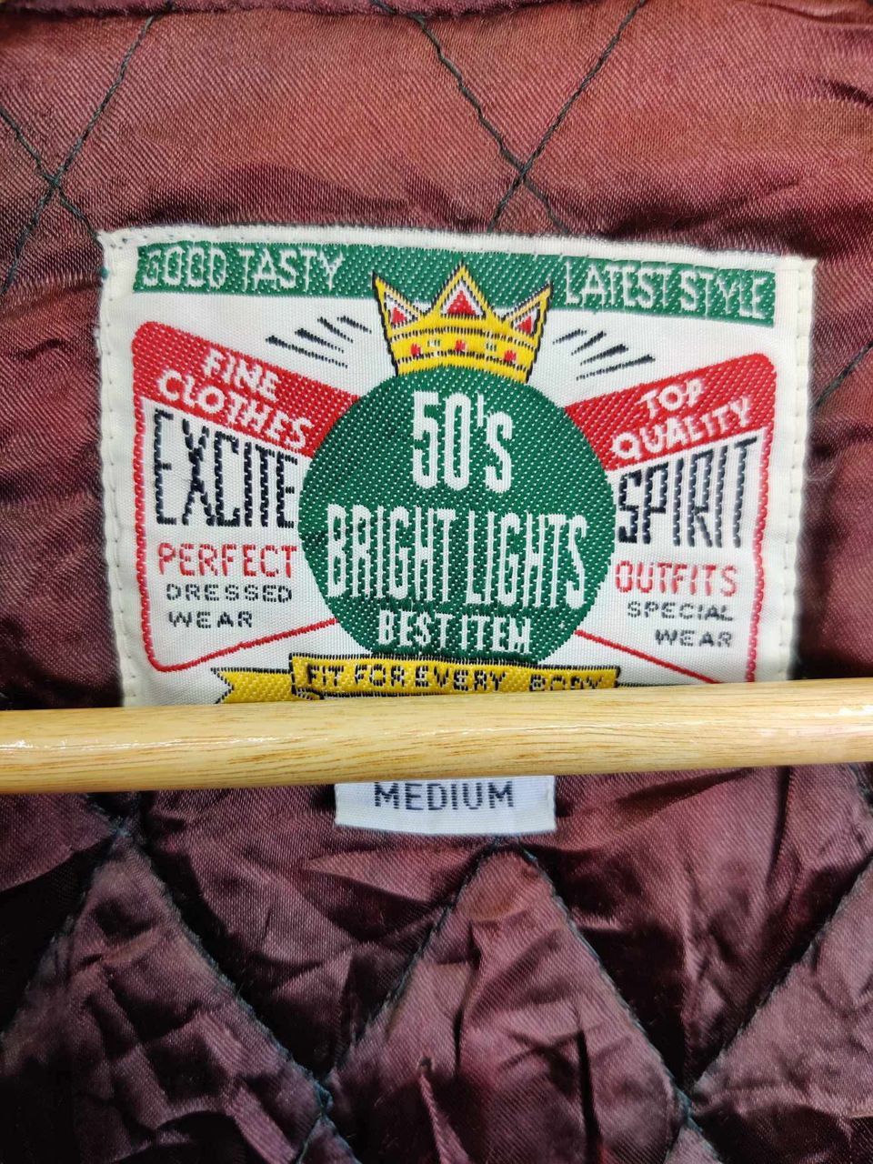 Japanese Brand Vintage 90s Bright Light Wool Varsity Leather Jacket Size US M / EU 48-50 / 2 - 10 Thumbnail
