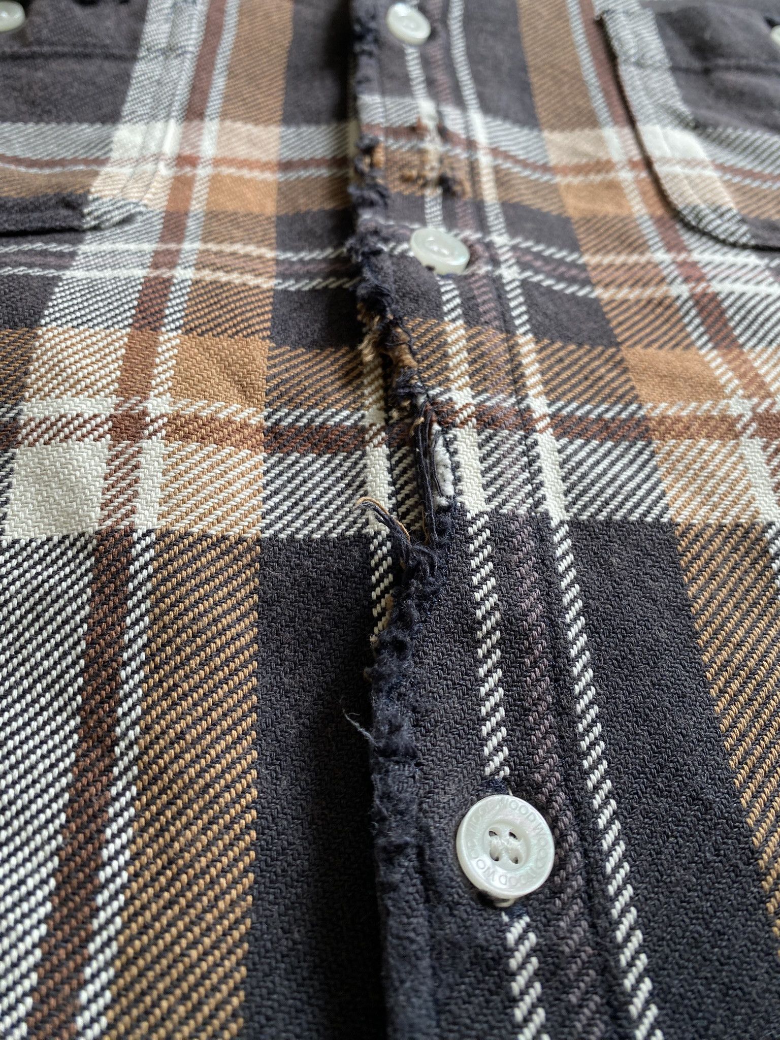 Kapital DISTRESSED VINTAGE WASH CHECK SHIRT Size US M / EU 48-50 / 2 - 12 Thumbnail