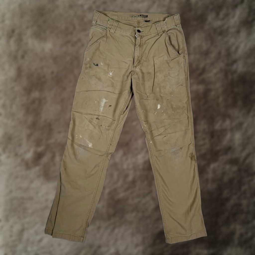 Carhartt Carhartt Pants 30x32 Beige Relaxed Fit Workwear Stain Distressed Vintage No N/A Size US 30 / EU 46 - 1 Thumbnail