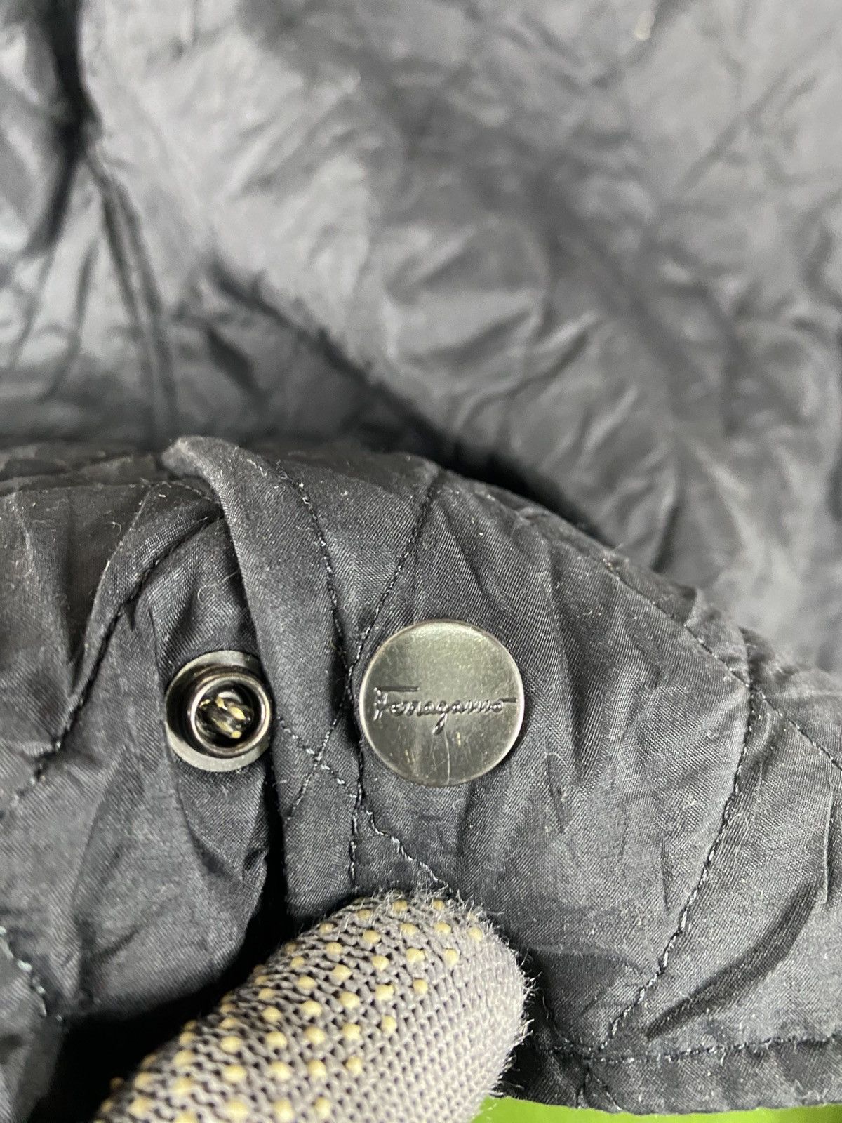 Salvatore Ferragamo Salvatore Ferragamo Black Quilted Jacket Luxury Outerwear Size XXL / US 16-18 / IT 52-54 - 13 Thumbnail