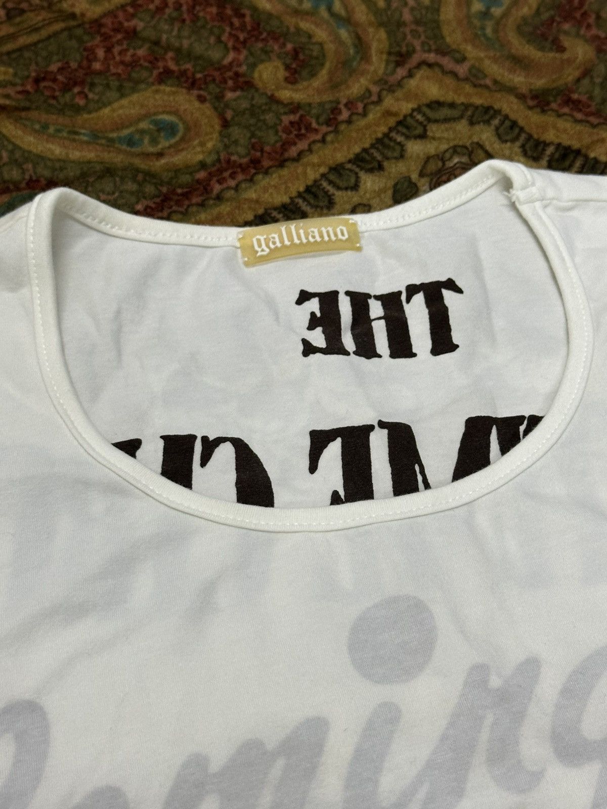 John Galliano S/S 1997 John Galliano “The Circus Collection” Dirty T-Shirt Size S / US 4 / IT 40 - 16 Thumbnail