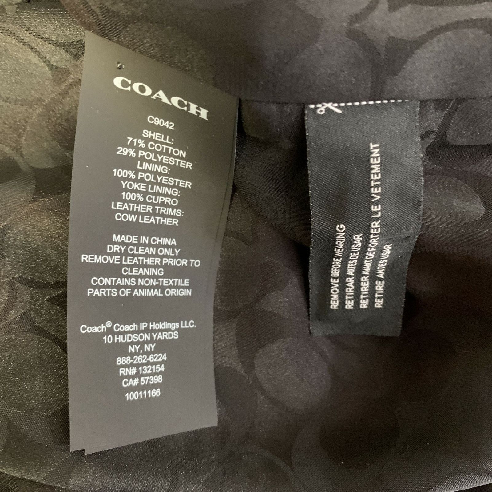 Coach M Orange Cotton Blend Leather Trim Double Breasted Coat Size M / US 6-8 / IT 42-44 - 6 Thumbnail