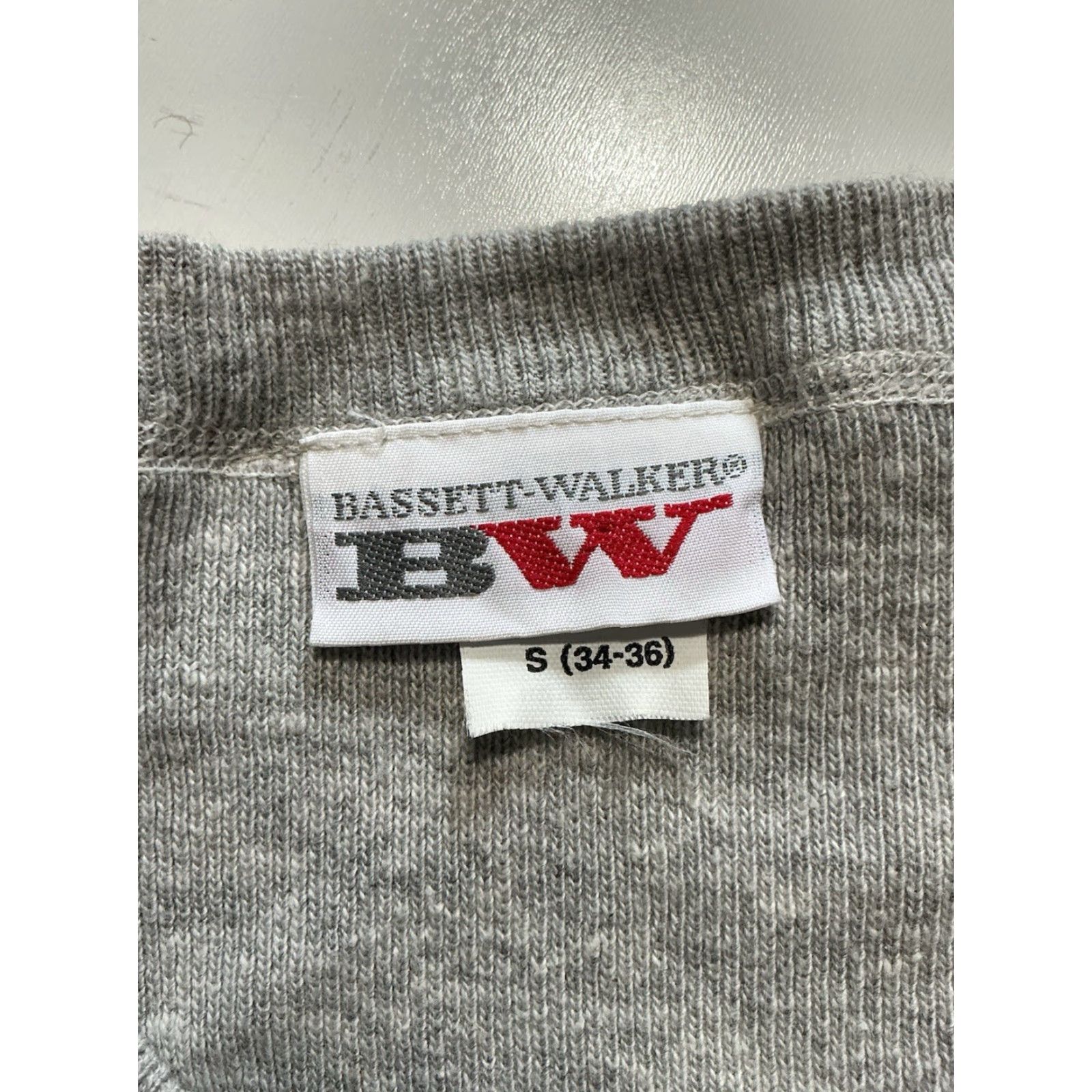 Vintage VINTAGE Bassett Walker Club De Paramount Pictures Ribbed Thermal Gray Shirt Sz.S Mens Size US S / EU 44-46 / 1 - 7 Thumbnail