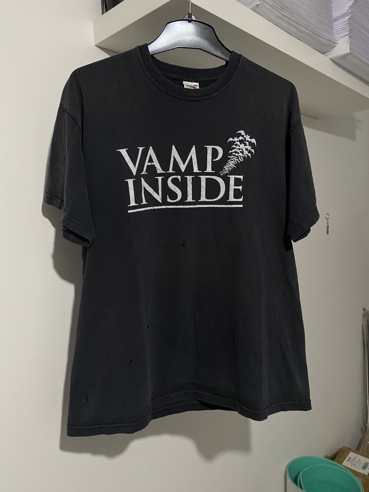 Japanese Brand × Playboi Carti × Vintage Vamp Inside L Playboi Carti Tee distressed washed y2k opium Size US L / EU 52-54 / 3 - 13 Thumbnail