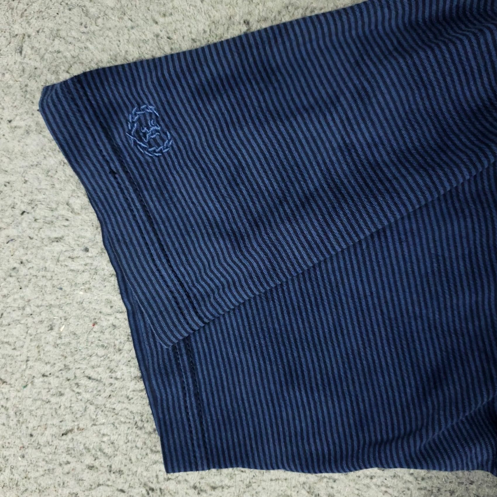 BUGATCHI BUGATCHI Polo Shirt Mens Size Large Blue Striped Short Sleeve Casual Polo Shirt Mens L Blue Striped Modern Preppy Sports Shirt Size US L / EU 52-54 / 3 - 3 Thumbnail