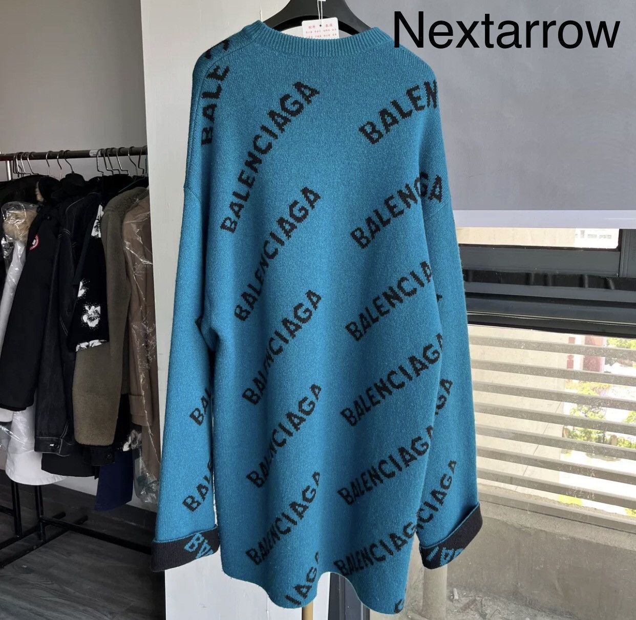 Balenciaga BALENCIAGA bullet screen logo sweater2412-Nextarrow Size US S / EU 44-46 / 1 - 2 Thumbnail