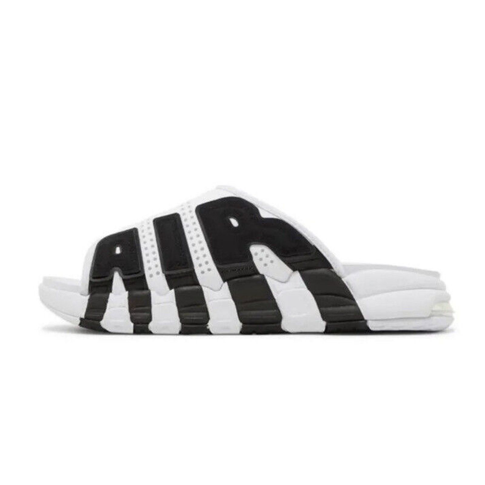 Nike Nike Air More Uptempo Slide White Black FB7815-100 Mens 13 Size US 13 / EU 46 - 3 Thumbnail