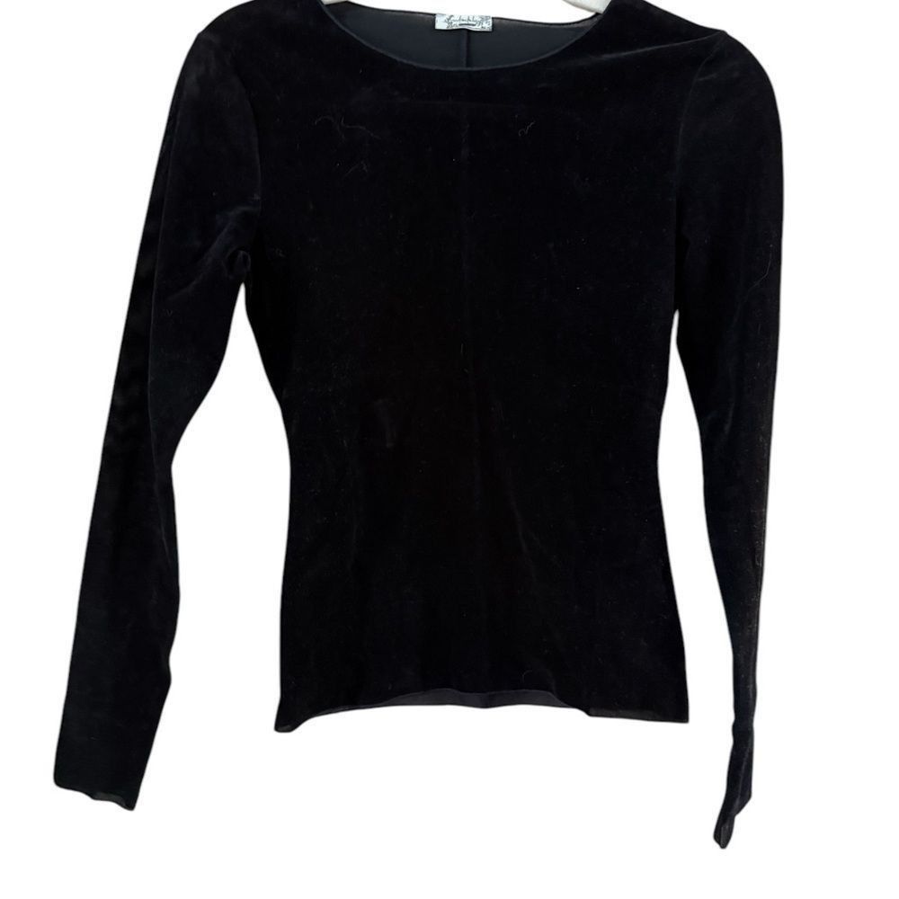 Free People Elegant Black Long Sleeve Fitted Blouse Size XS / US 0-2 / IT 36-38 - 1 Thumbnail