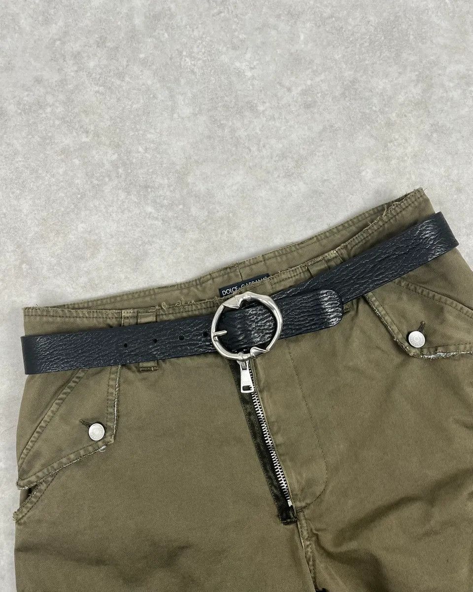 Gucci Gucci Black Snake Buckle Leather Belt Size ONE SIZE - 1 Thumbnail