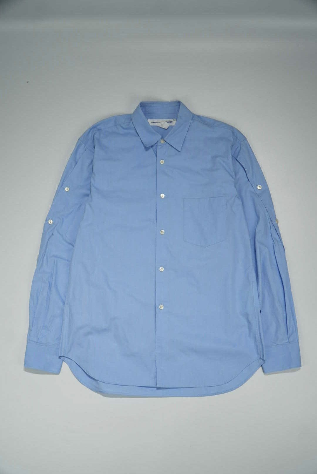 Comme Des Garcons Shirt - Blu Plain Shirt