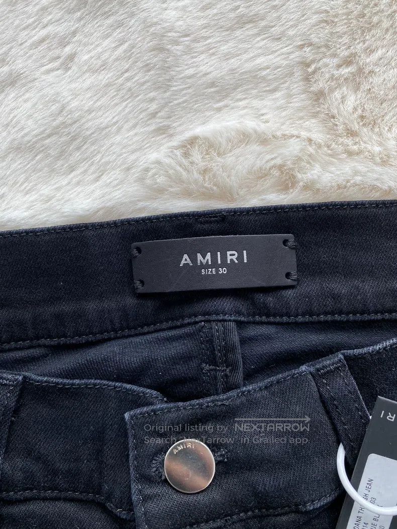 Amiri Amiri Size 30 Washed black cashew flower patchwork Trash je Size US 30 / EU 46 - 2 Thumbnail
