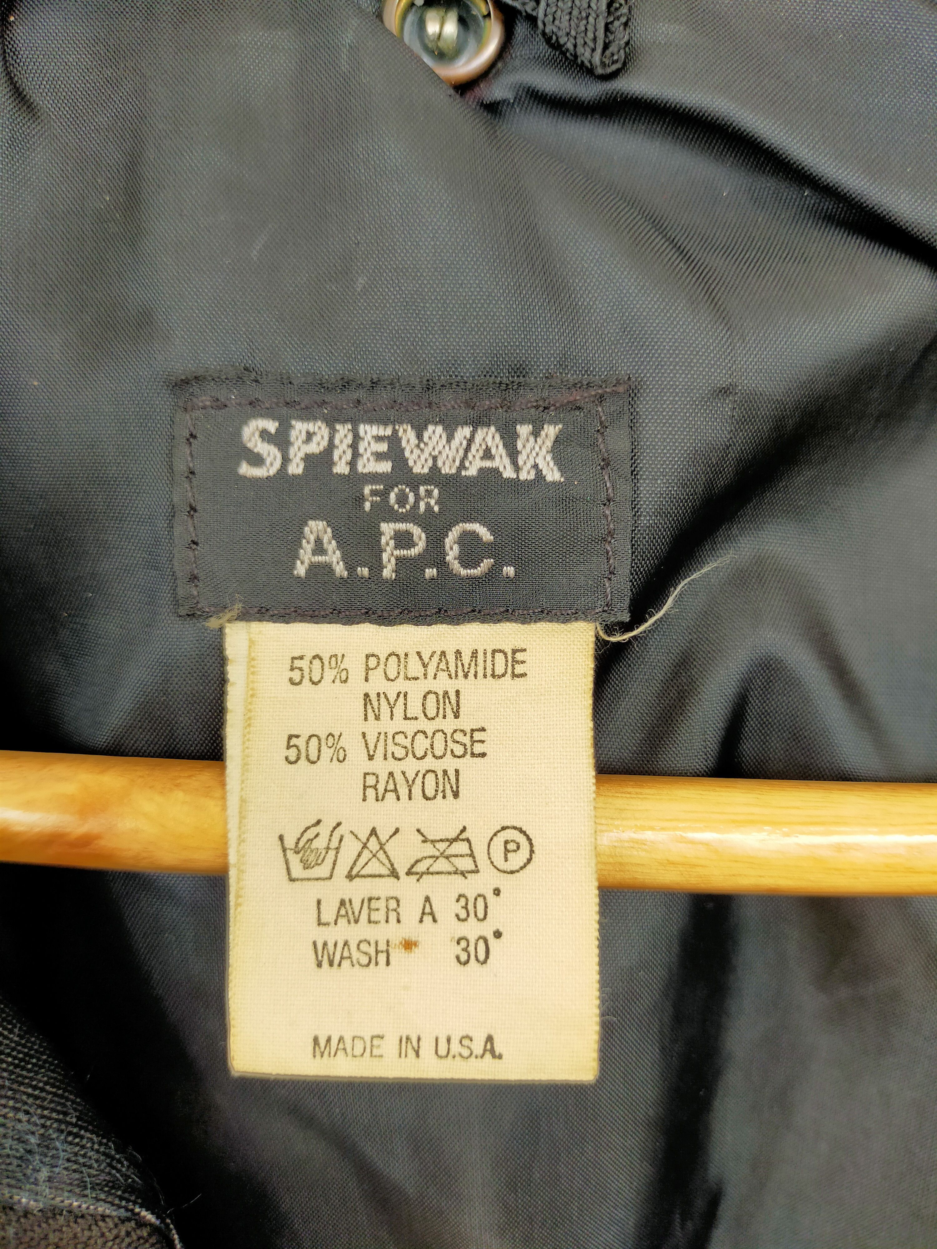 A.P.C. × American Apparel × Vintage 🔥 SUPERB !! VINTAGE SPIEWAK FOR A.P.C ZIPPER JACKET Size US M / EU 48-50 / 2 - 5 Thumbnail