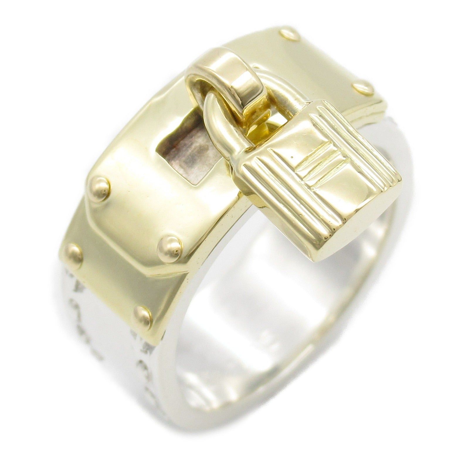 Hermes Hermes Kelly Ring 925 Silver K18 (Yellow Gold) Gold Size ONE SIZE - 1 Thumbnail