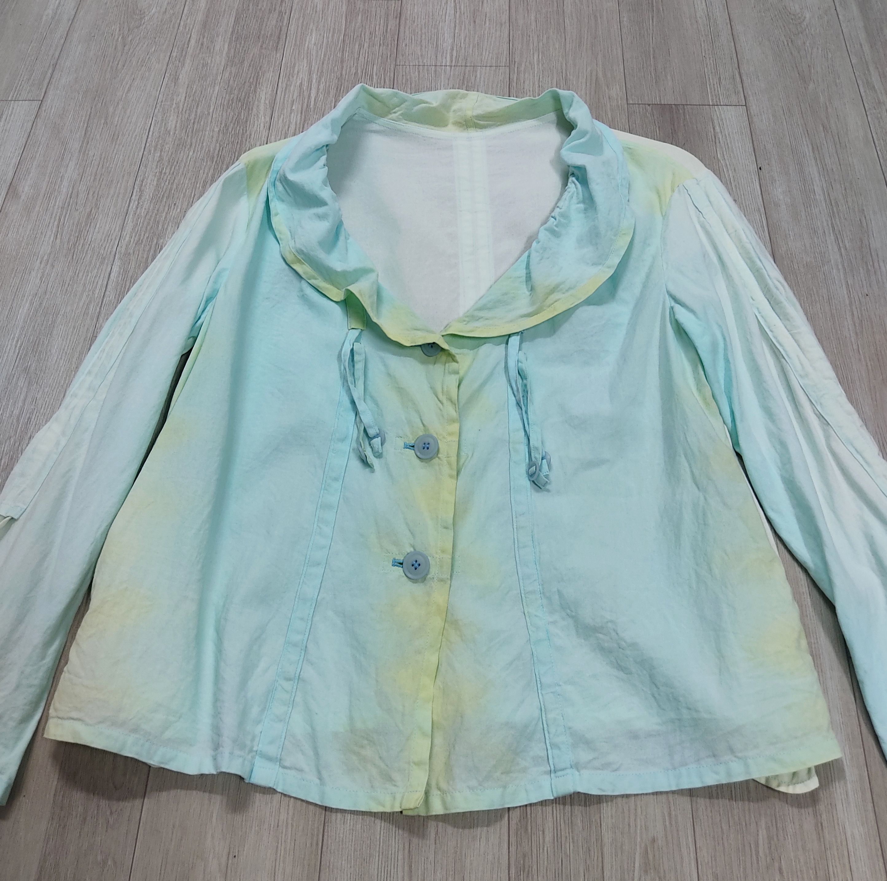 Issey Miyake Issey Miyake HEART HAAT Pastel Turquoise Light Blouson Size M / US 6-8 / IT 42-44 - 5 Thumbnail