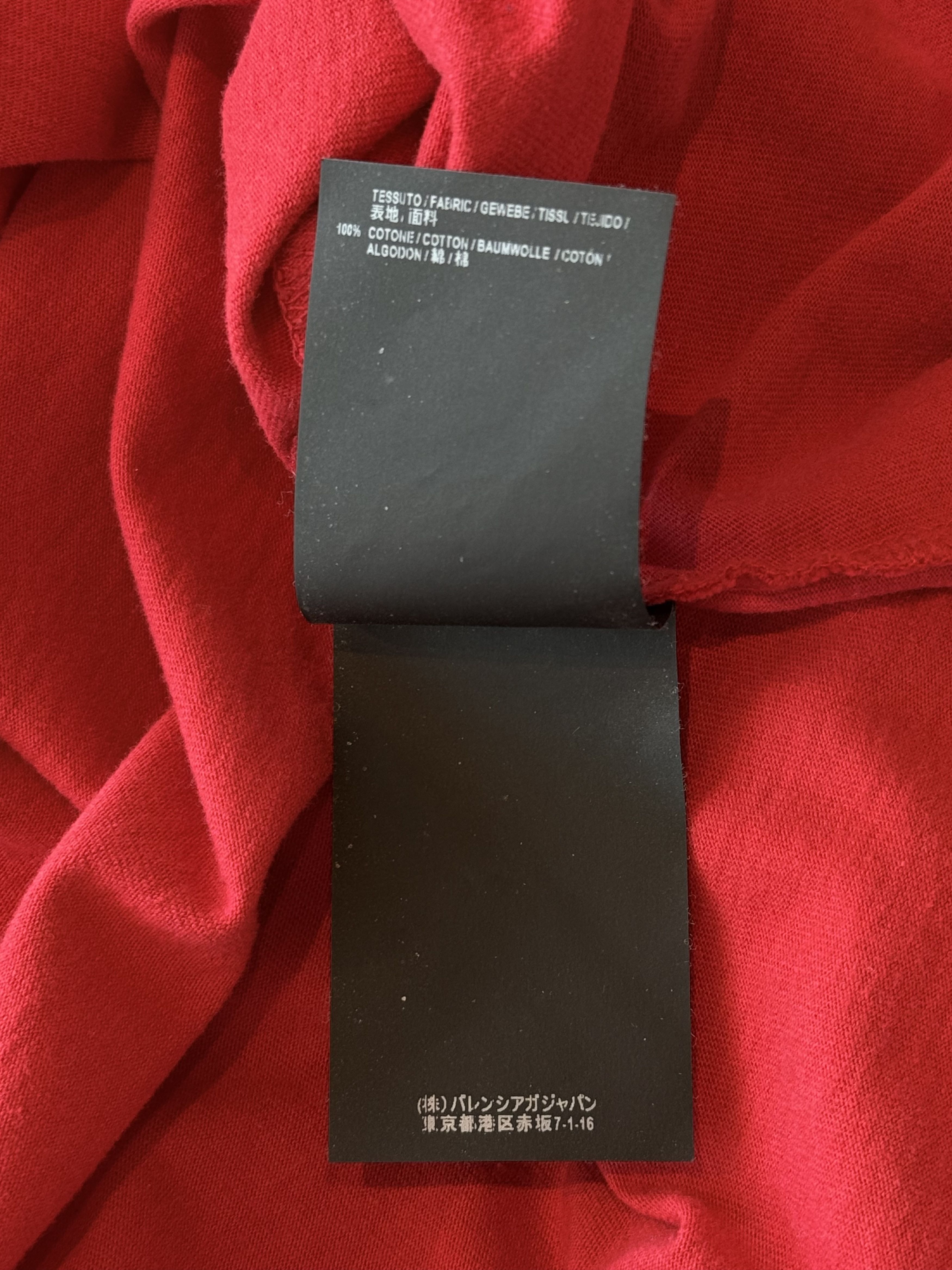 Balenciaga Balenciaga Red & Black Logo T-Shirt Size US XXL / EU 58 / 5 - 5 Thumbnail