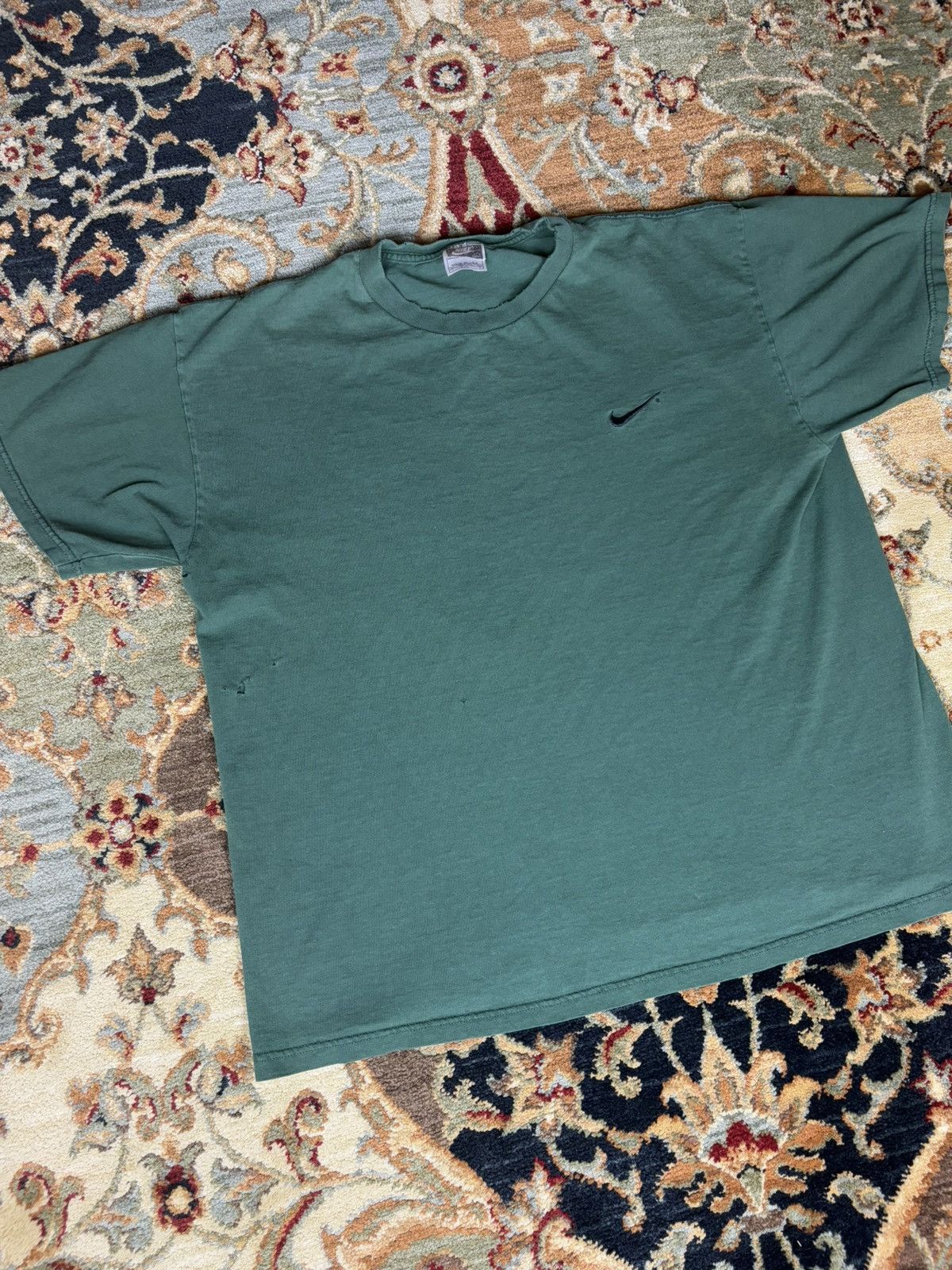 Nike × Vintage Vintage Nike 1990’s Embroidered swoosh T-Shirt Size US L / EU 52-54 / 3 - 2 Thumbnail