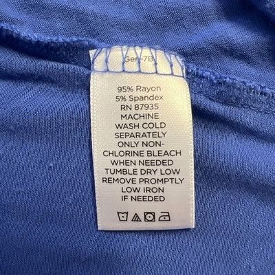 Other LOGO By Lori Goldstein Blue Sleeveless Sharkbite Hem Tunic T Size M / US 6-8 / IT 42-44 - 12 Thumbnail