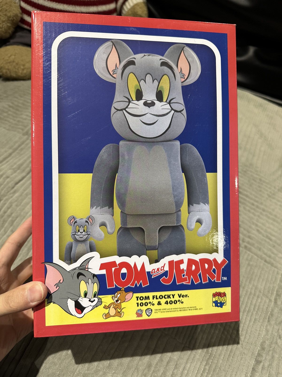 Japanese Brand Bearbrick Tom and Jerry:Tom Flocky 100% & 400% Set Size ONE SIZE - 4 Thumbnail
