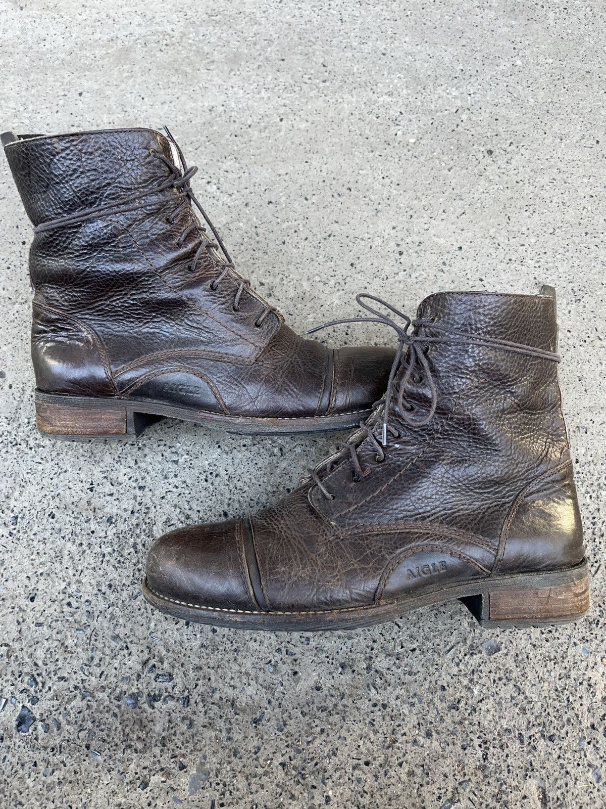 Aigle × Vintage Vintage Avant Garde Leather High Boots Size US 8 / EU 41 - 3 Thumbnail