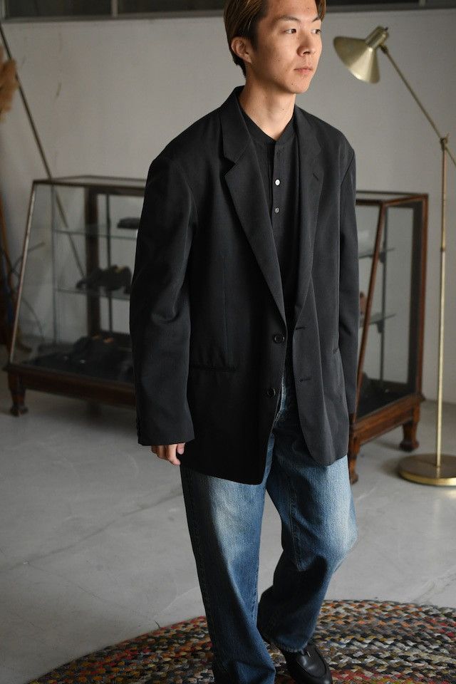 A.PRESSE A.PRESSE / Washed Silk Jacket (Charcoal) Size US XL / EU 56 / 4 - 10 Thumbnail