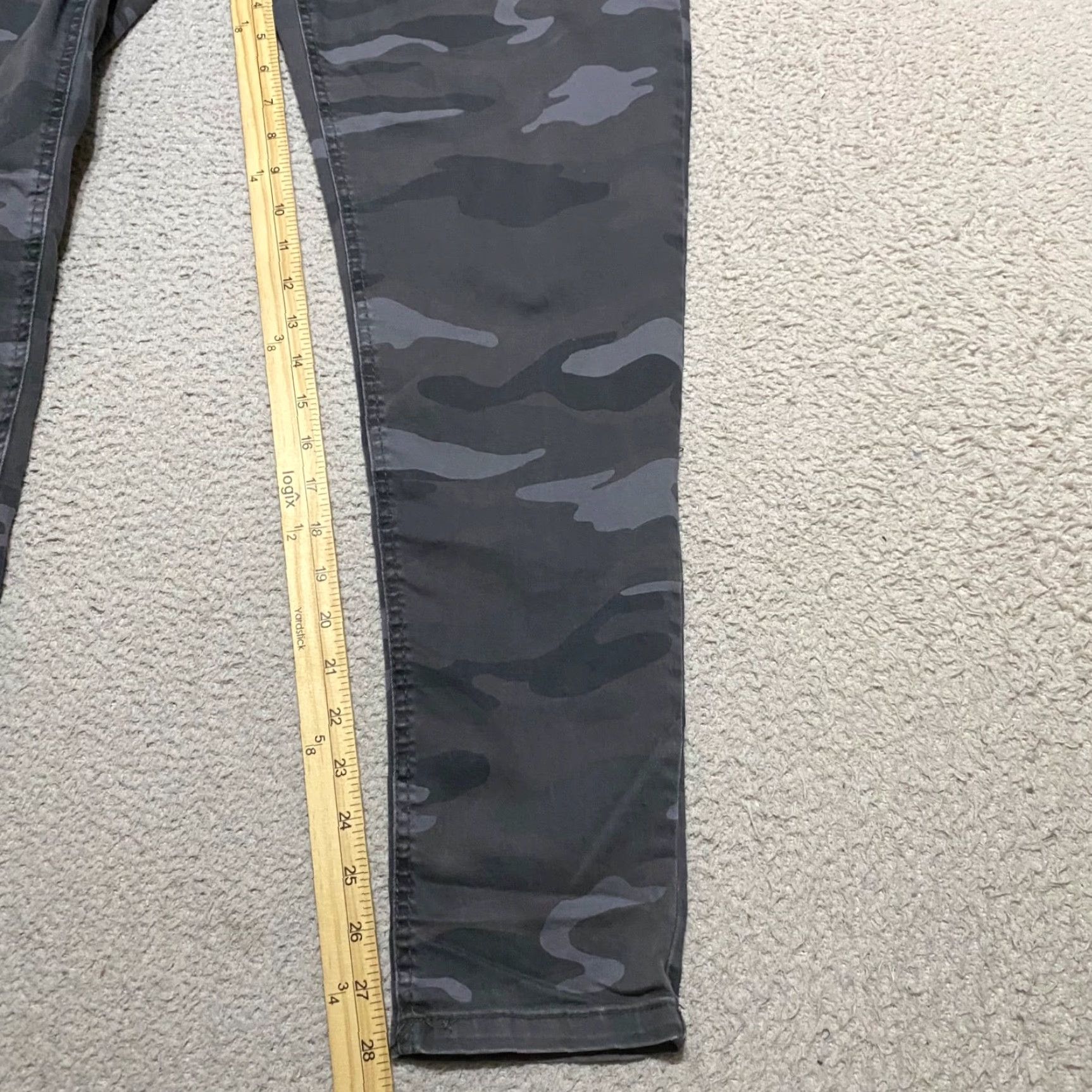 Vintage Democracy Jeans Gray Camouflage Skinny Mid Rise 14 Womens Regular Flex Waist 5-Pocket Stretch Denim Pants Ladies Size 36" / US 14 / IT 50 - 6 Thumbnail