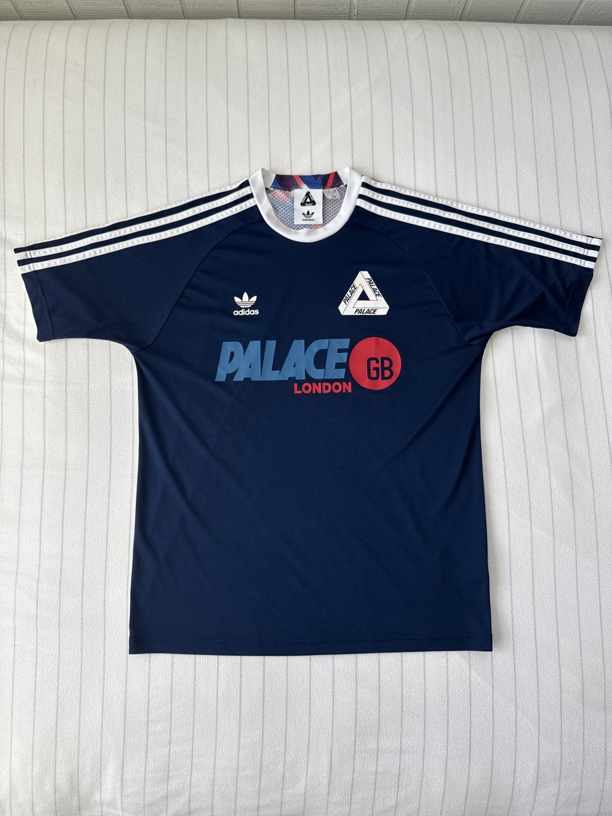 Adidas × Palace Palace Adidas Away Jersey Night Indigo/White/Red Size Medium Size US M / EU 48-50 / 2 - 3 Thumbnail