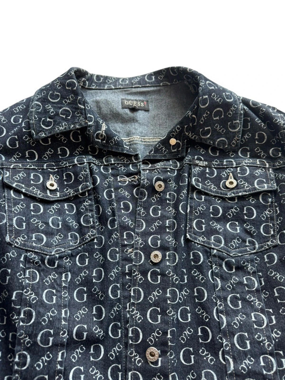 Guess Guess Women’s Logo Denim Jacket Size L Best Fits M UK 12–14 Size M / US 6-8 / IT 42-44 - 3 Thumbnail