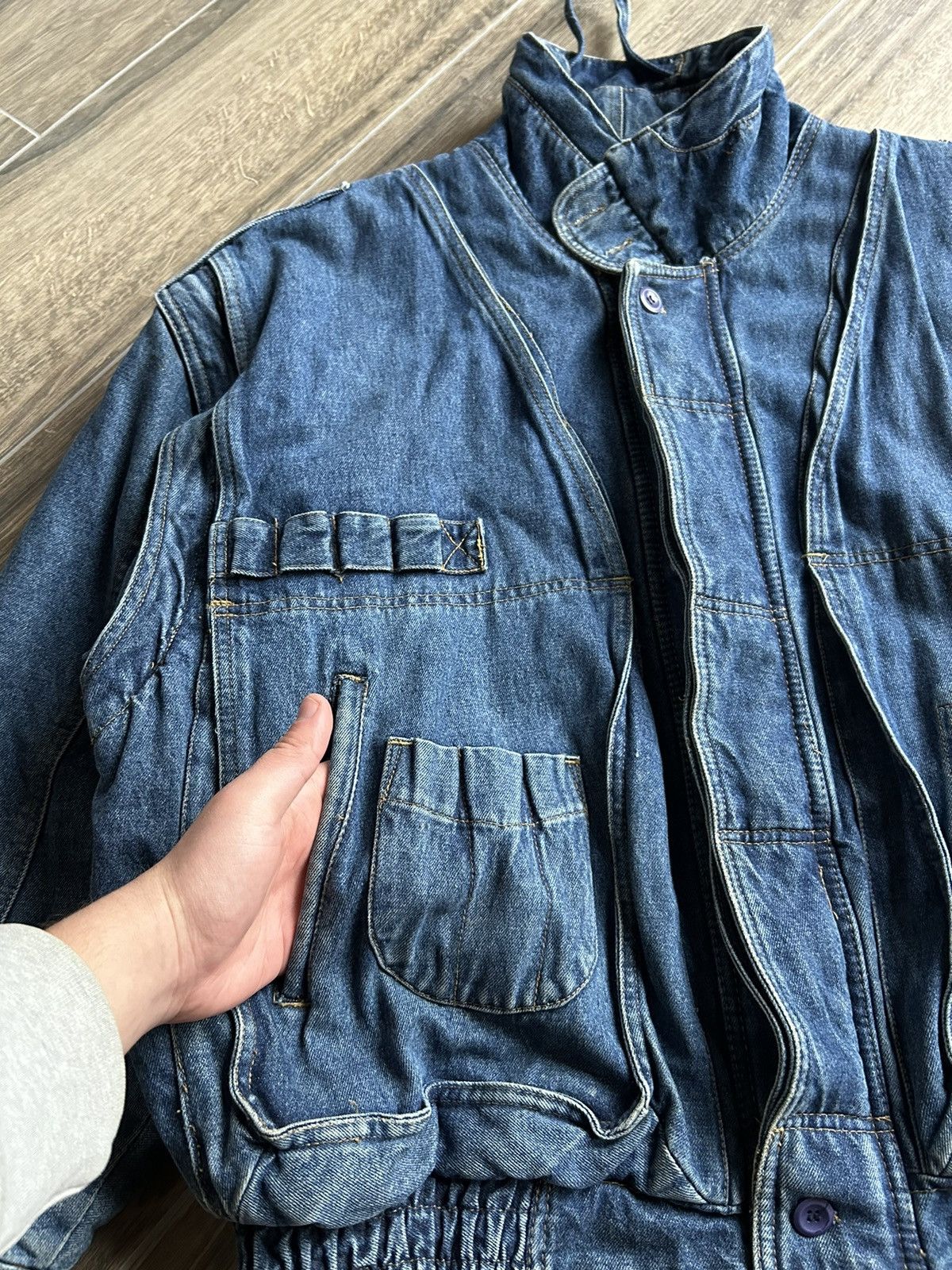 Vintage Vintage Multi-Pocket Wallees Archive Clothing denim jacket Size US XL / EU 56 / 4 - 5 Thumbnail