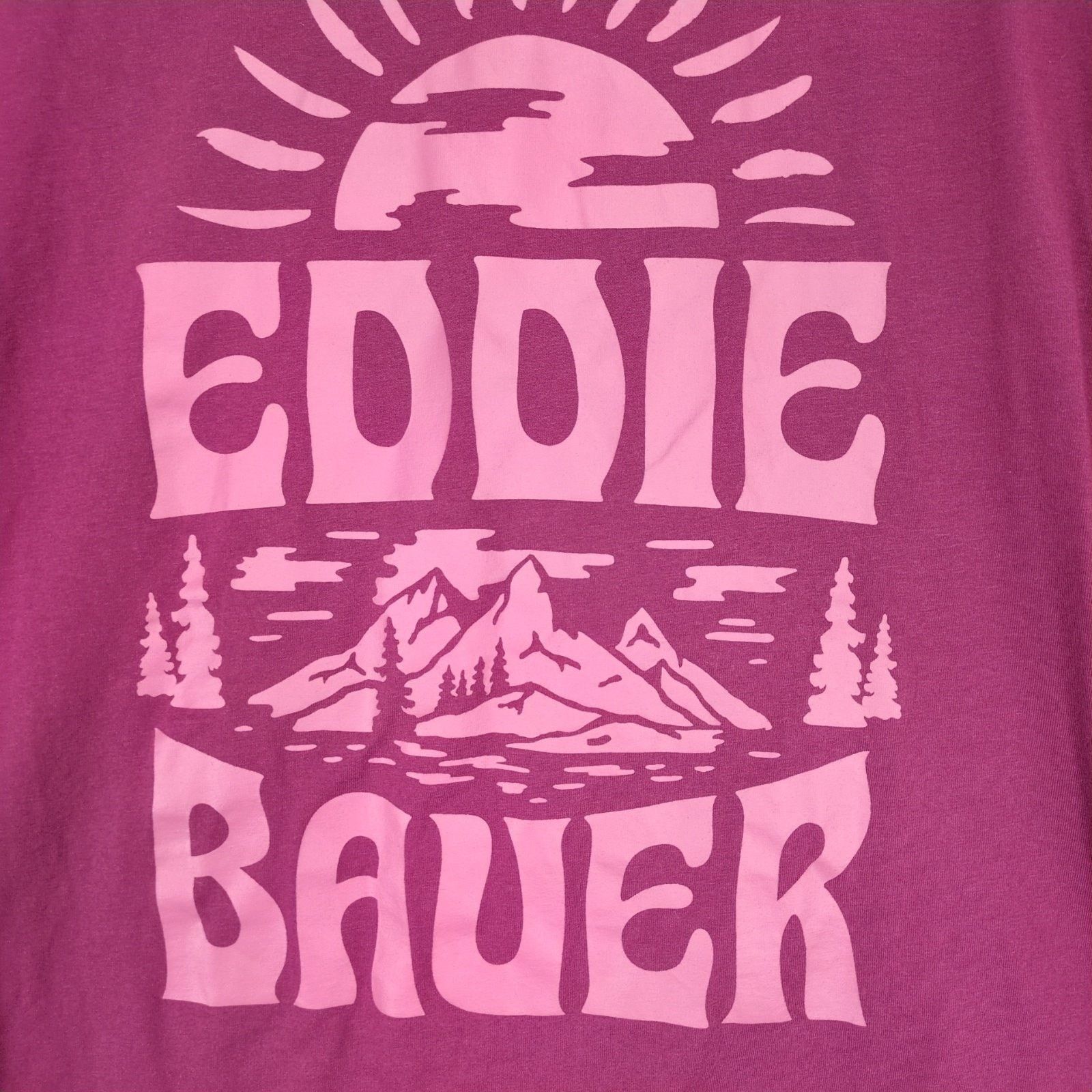 Eddie Bauer Eddie Bauer Women's 2XL Burgundy Long Sleeve T-Shirt 2-Sided Size XXL / US 16-18 / IT 52-54 - 4 Thumbnail