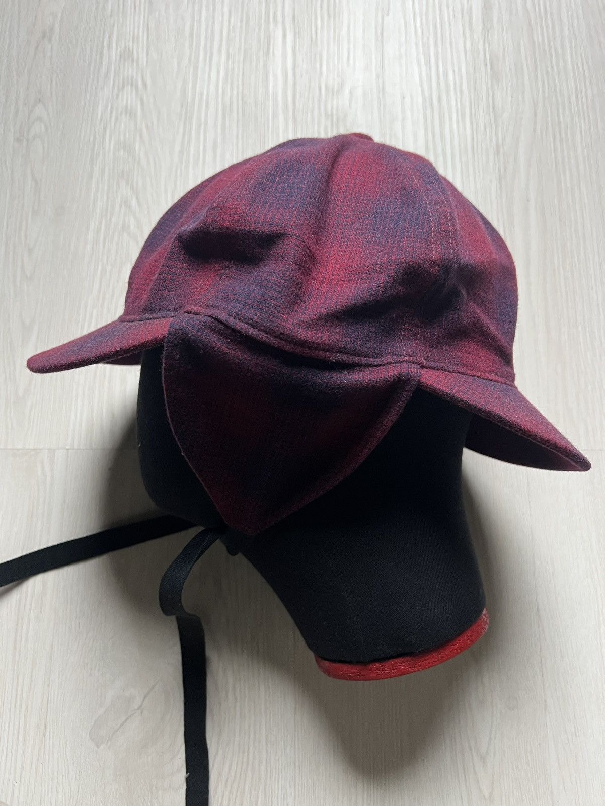 General Research Mountain Research Red Plaid Wool Hunting Hat Size ONE SIZE - 1 Thumbnail