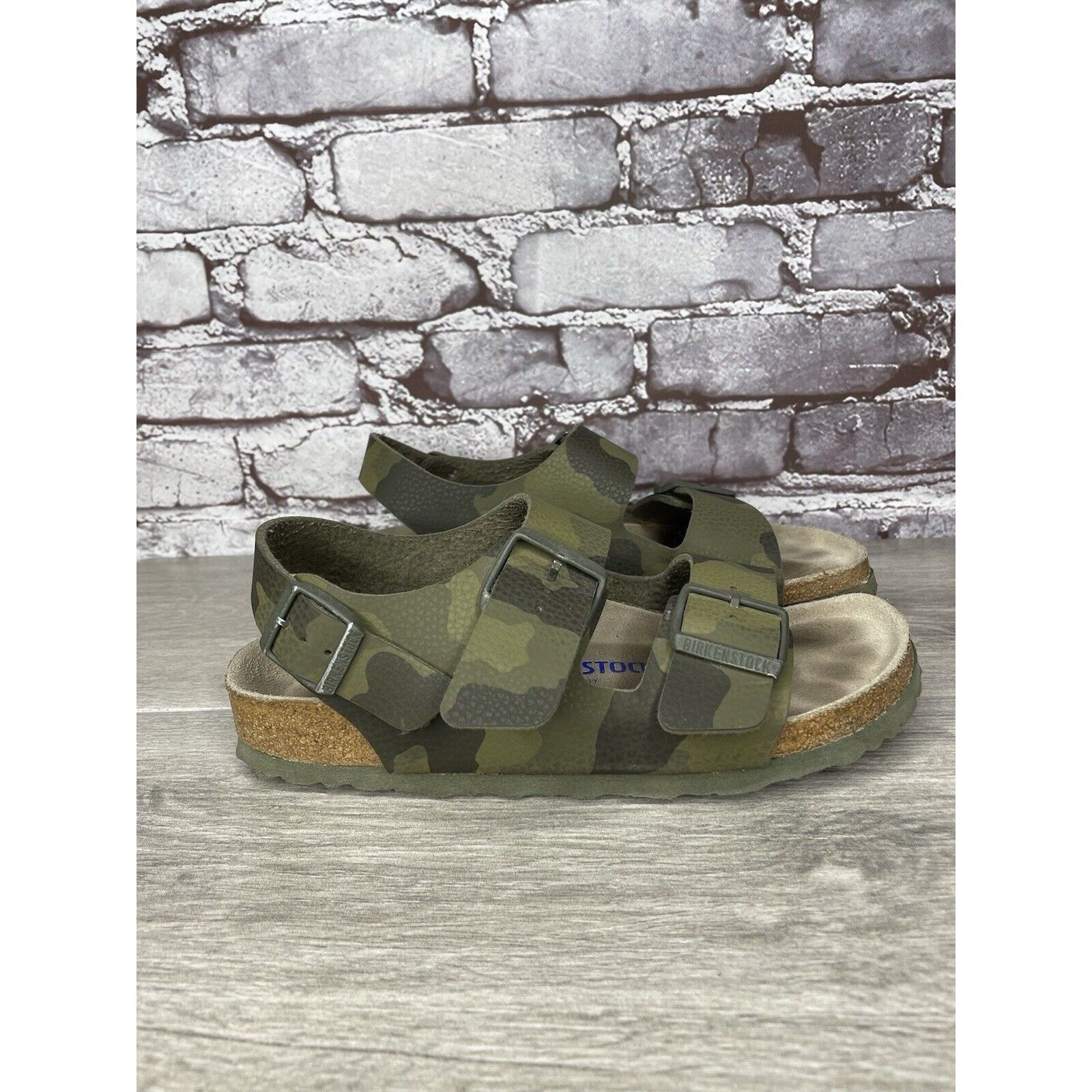 Birkenstock Birkenstock Milano Army Green Leather Ankle Strap Sandals Wo Size US 6.5 / IT 36.5 - 17 Thumbnail