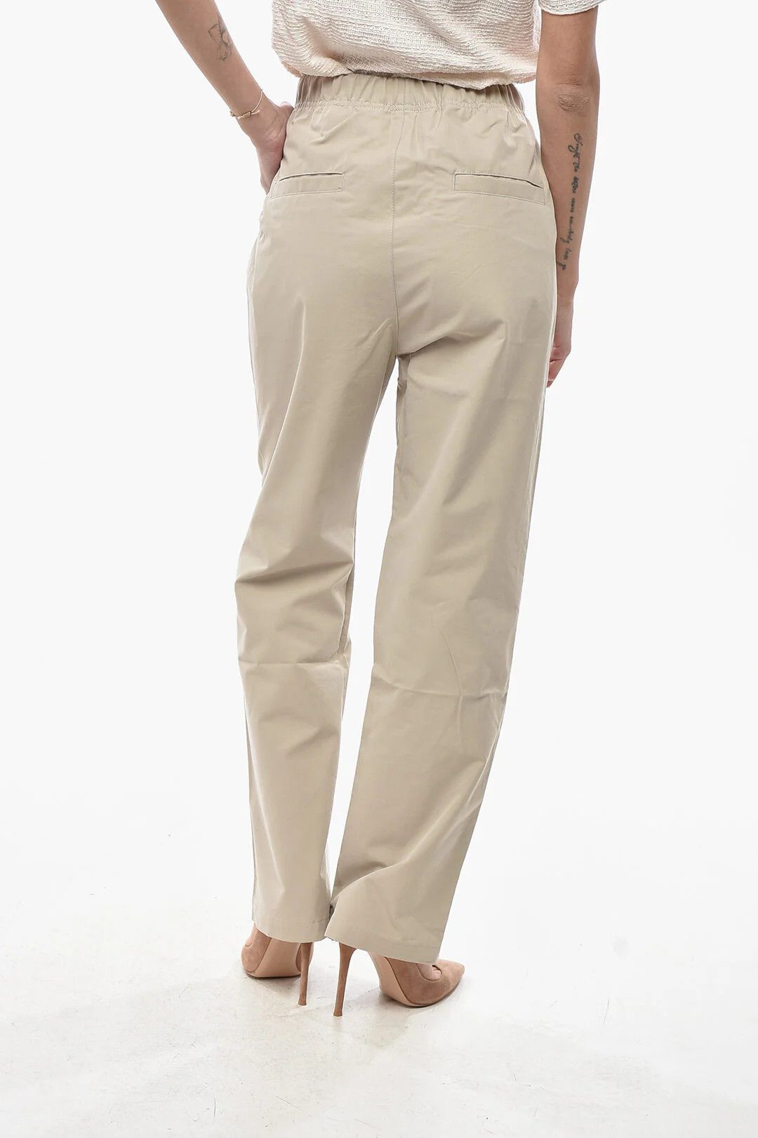 Fear of God og1mm0326 Cotton-Blend Pant in Beige Size 32" / US 10 / IT 46 - 2 Thumbnail
