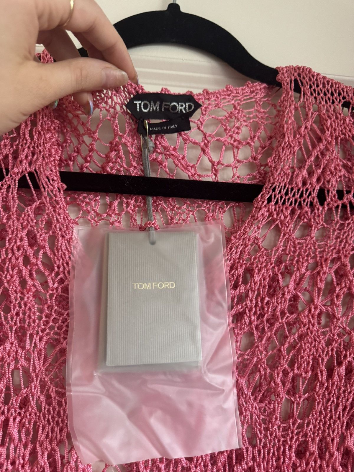 Tom Ford TOM FORD Fine Viscose Crochet Knit Cardigan MRSP $1,390 Size S / US 4 / IT 40 - 4 Thumbnail