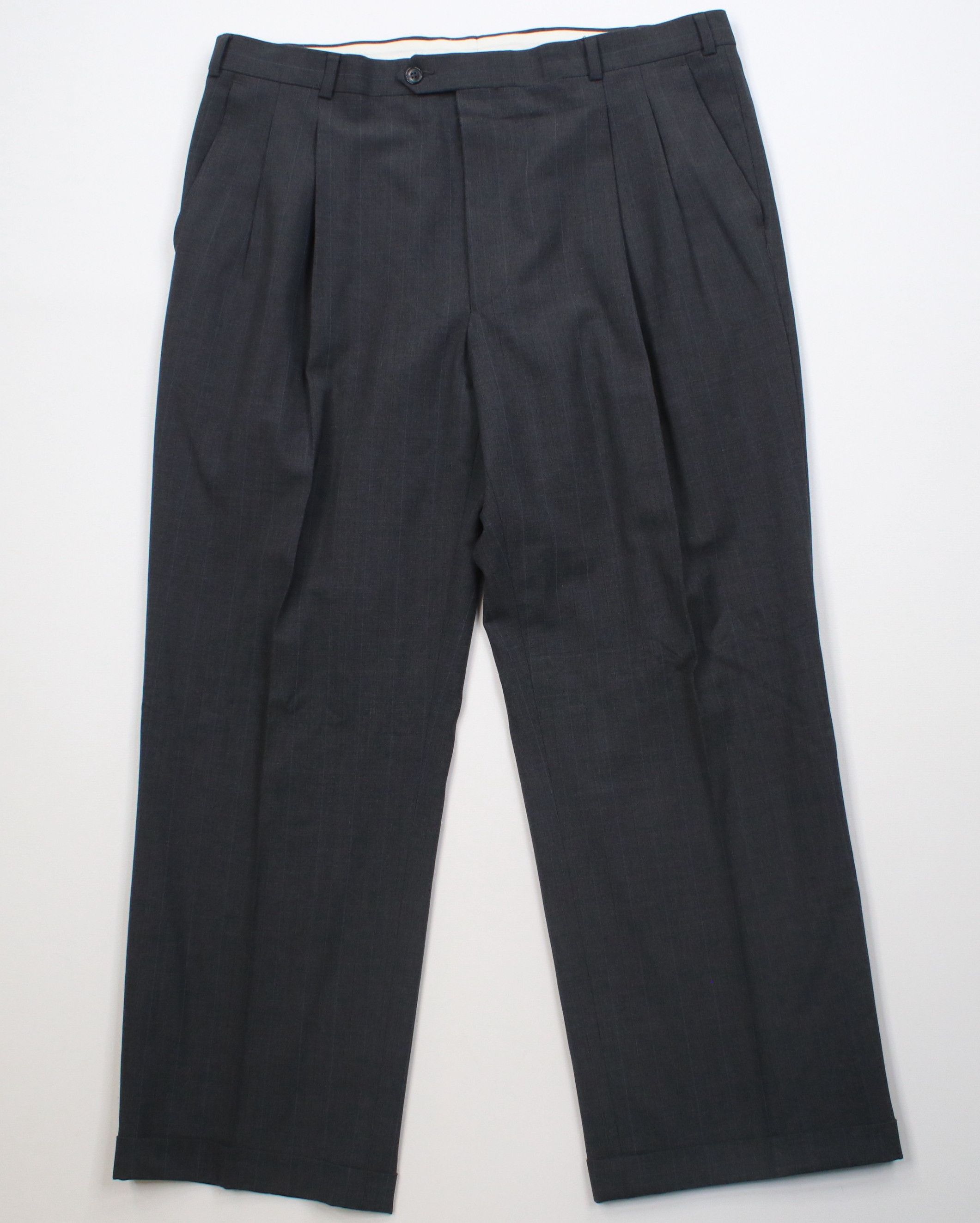 Vintage Vintage 90s Streetwear Wool Blend Knit Wide Leg Chino Pants Size US 36 / EU 52 - 1 Thumbnail