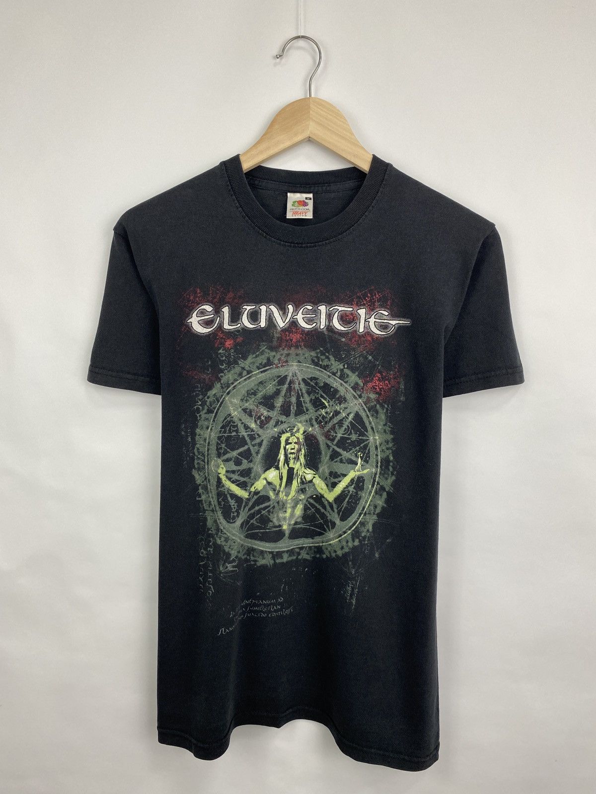 Fruit Of The Loom 🇨🇭 Vintage Eluveitie Folk Metal Band T-shirt Switzerland Rare Size US M / EU 48-50 / 2 - 3 Thumbnail