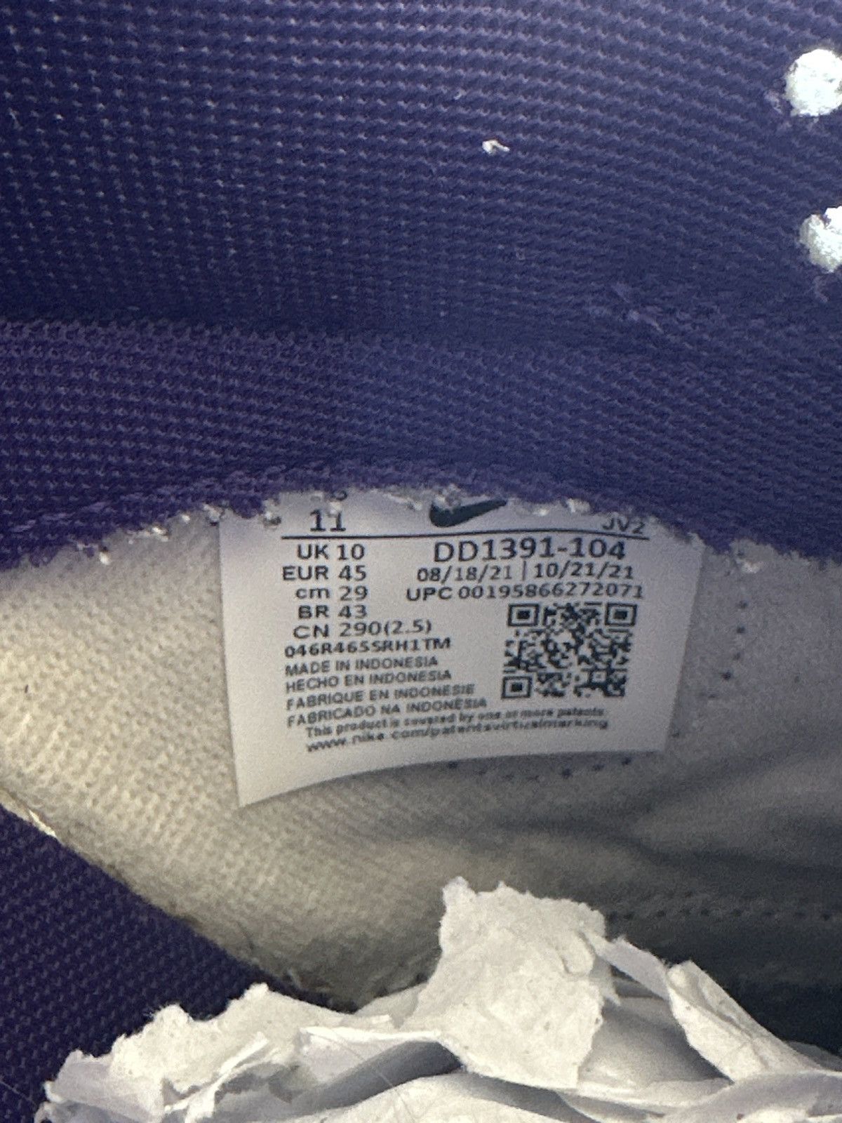 Nike Nike Dunk Low Size US 11 / EU 44 - 7 Thumbnail