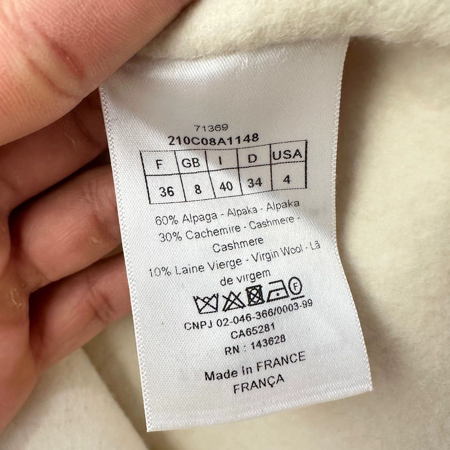 Dior Dior mar237 double-breasted anchor alpaca coat 36 Size XS / US 0-2 / IT 36-38 - 4 Thumbnail