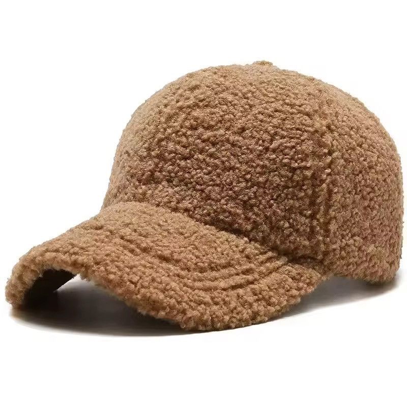 Japanese Brand Artificial Plush Lamb Wool Baseball Cap Size ONE SIZE - 1 Thumbnail