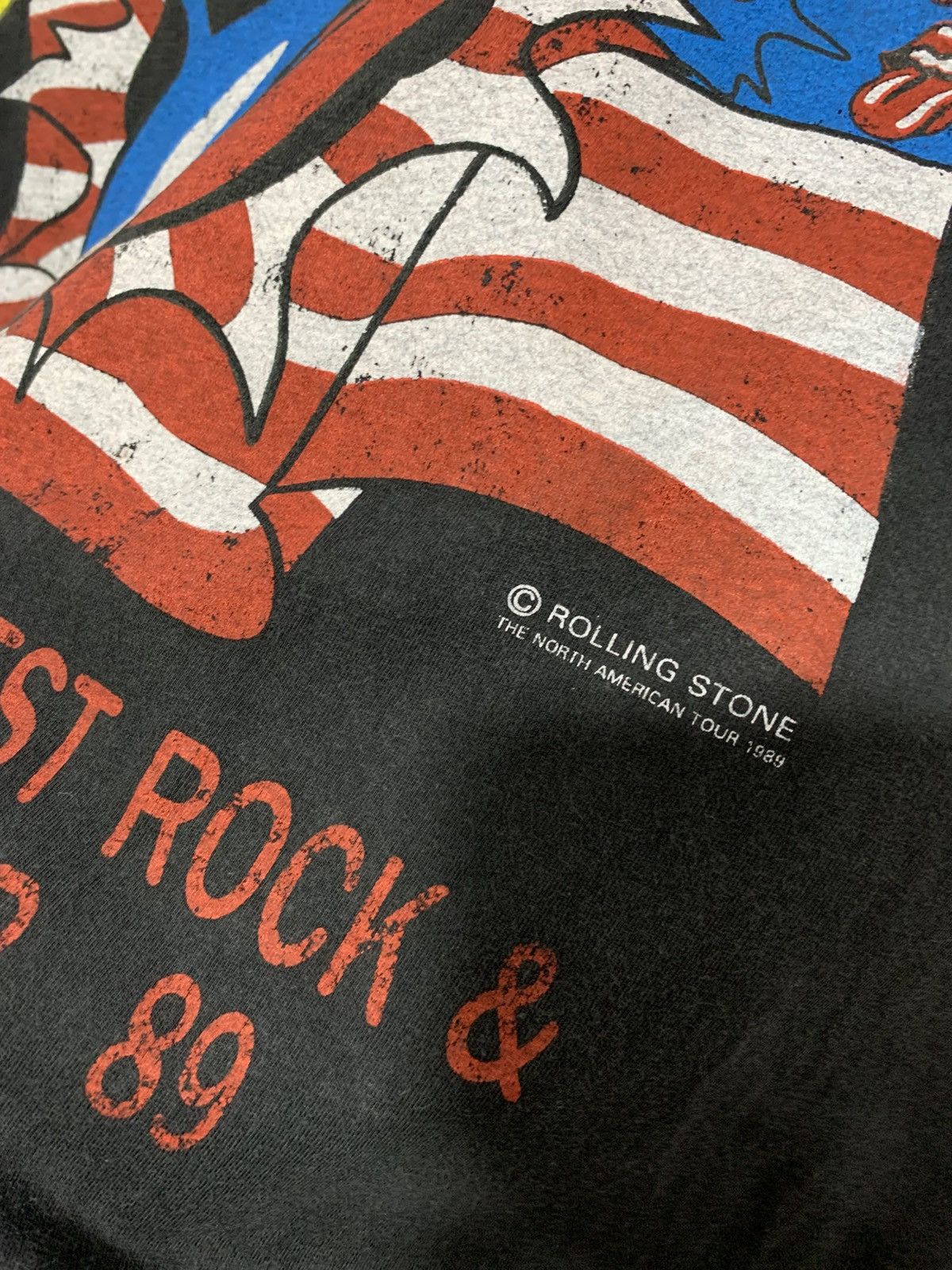 Band Tees Vintage The Rolling Stone"The North American Tour 1989" Size US L / EU 52-54 / 3 - 6 Thumbnail
