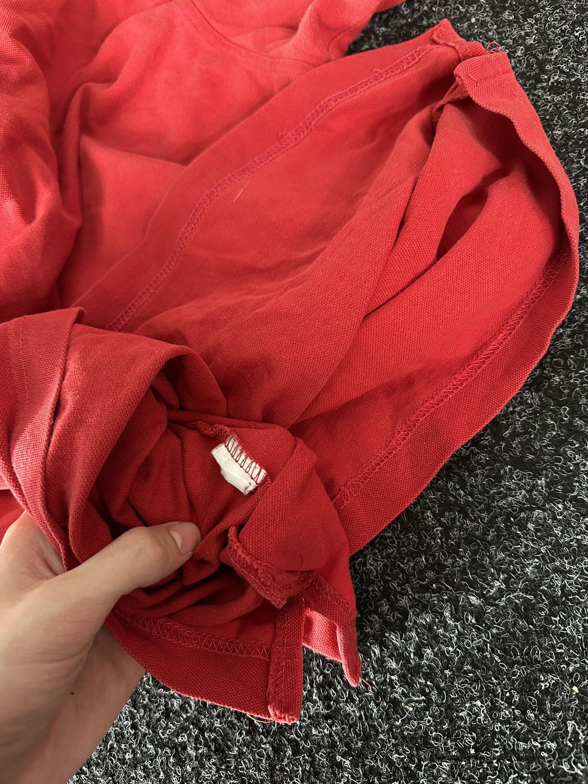Burberry × Designer 🚨Burberry RED Polos Tee Logo Nova Check Inner Rare black Size US L / EU 52-54 / 3 - 8 Thumbnail