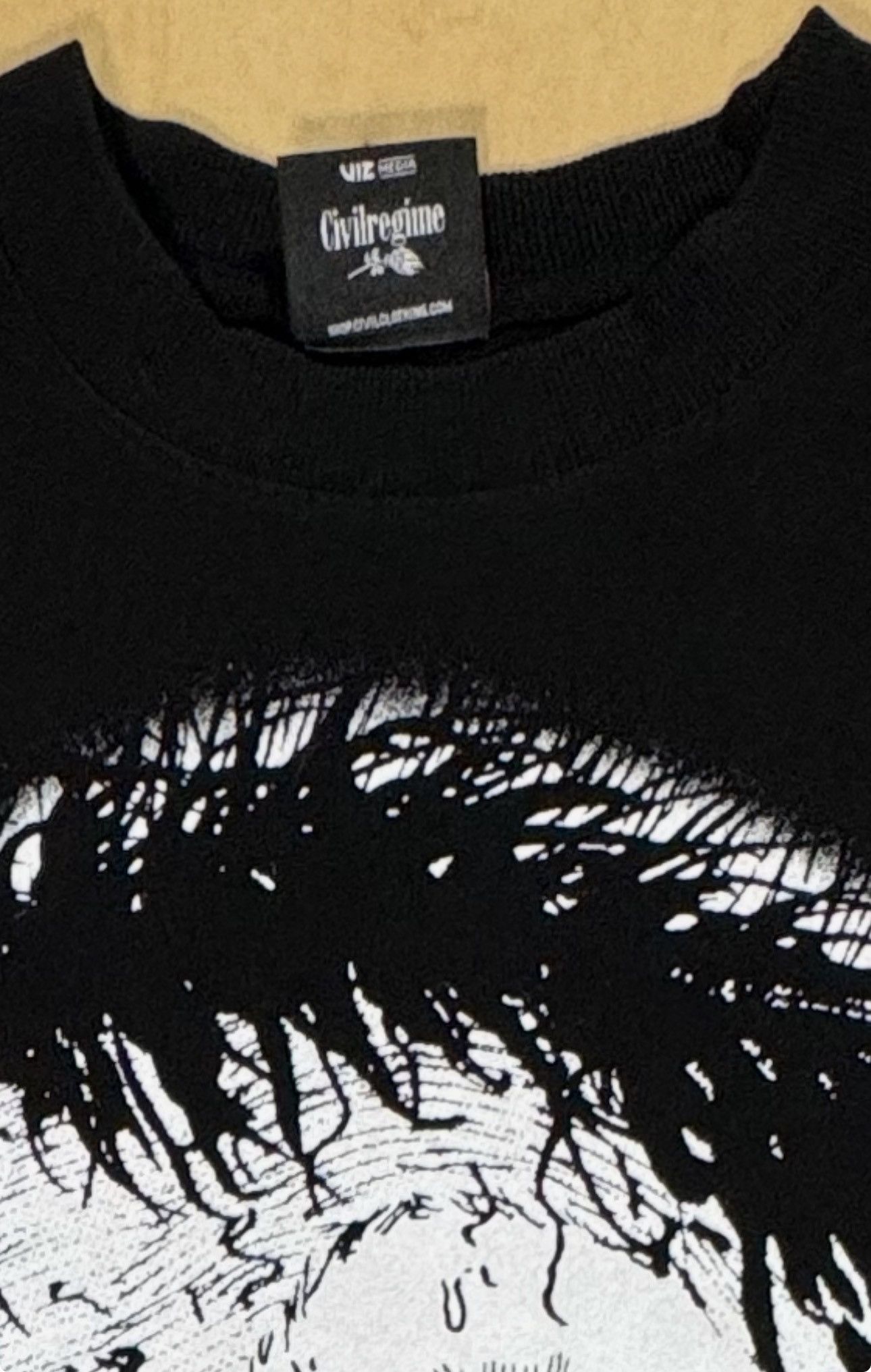 Civil Regime Civil Regime Uzumaki Graphic Black Cotton T-Shirt--Medium OS Size US M / EU 48-50 / 2 - 4 Thumbnail