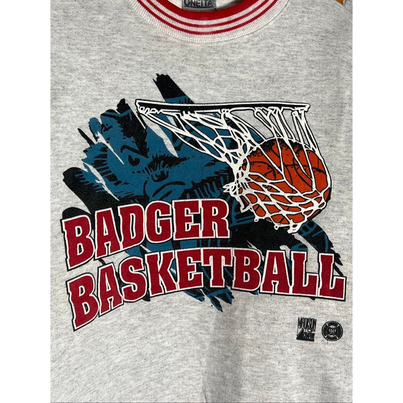 Vintage Vintage 90s RARE Wisconsin Badgers University Sweater Size US XL / EU 56 / 4 - 2 Thumbnail