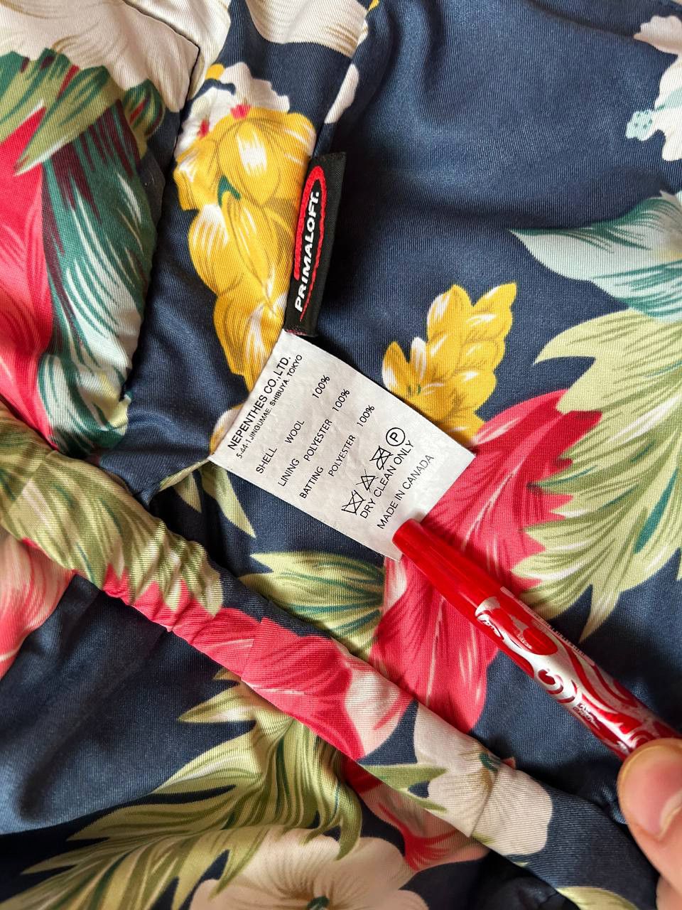 Engineered Garments Engineered Garments Navy Hooded Work Vest w/ Floral Lining Size XS / US 0-2 / IT 36-38 - 8 Thumbnail