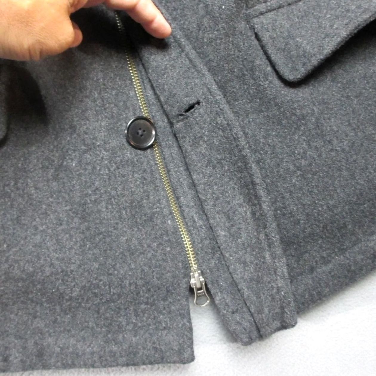 Polo Ralph Lauren Polo Ralph Lauren Car Coat Mens XL Gray Wool Blend Quilted Lined Button Front Size US XL / EU 56 / 4 - 7 Thumbnail