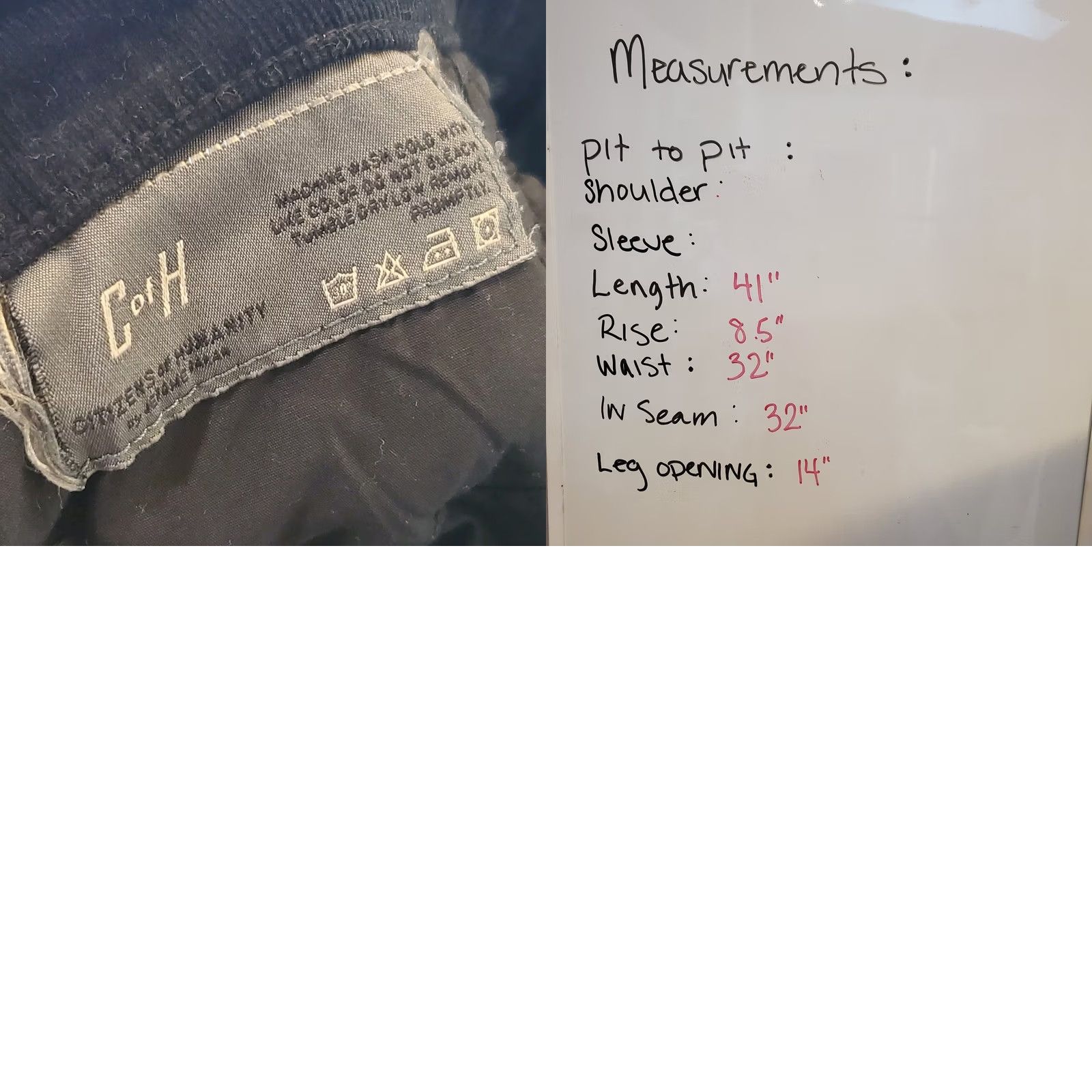 Citizens Of Humanity Citizens of Humanity Ava Womens Sz 32 Black Corduroy Low Rise Straight Jeans 5-Pocket Slim Stretch Regular Inseam 32 N/A Size 24" / US 00 / IT 34 - 9 Thumbnail