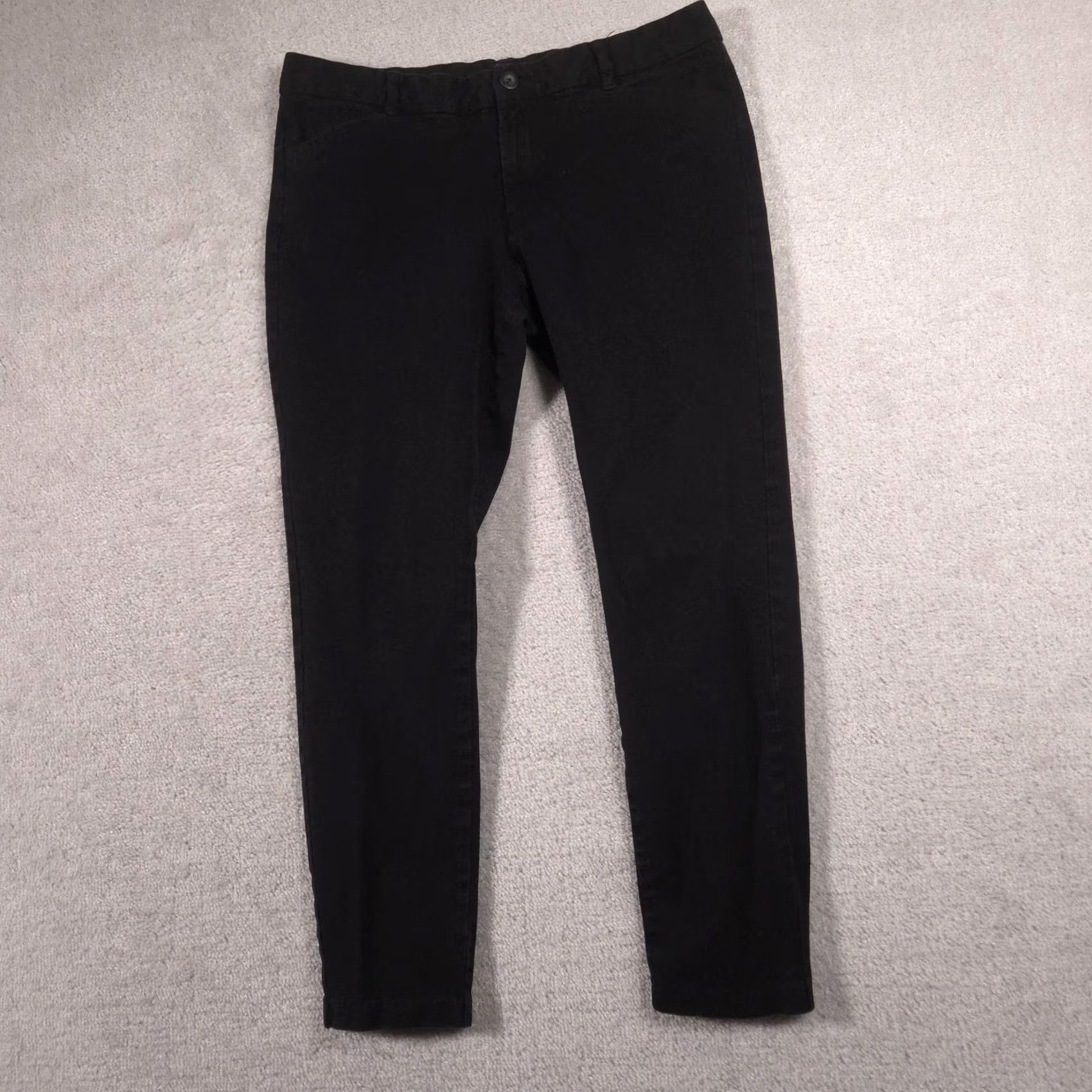 Gap Gap Pants Womens 12 Black Slim City Ankle Tapered Twill Chino Stretch Work Pants Size 34" / US 12 / IT 48 - 3 Thumbnail