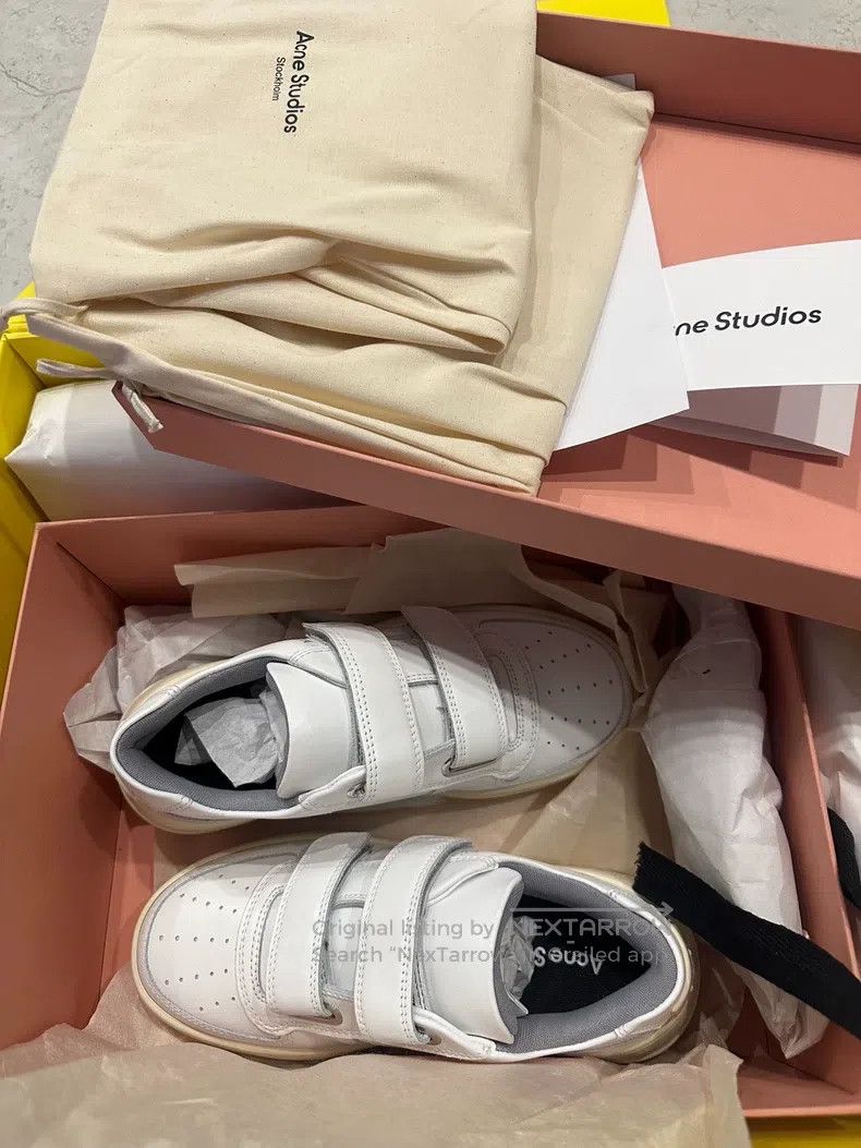 Acne Studios Acne Studios Velcro White Sneakers Size US 5.5 / IT 35.5 - 2 Thumbnail