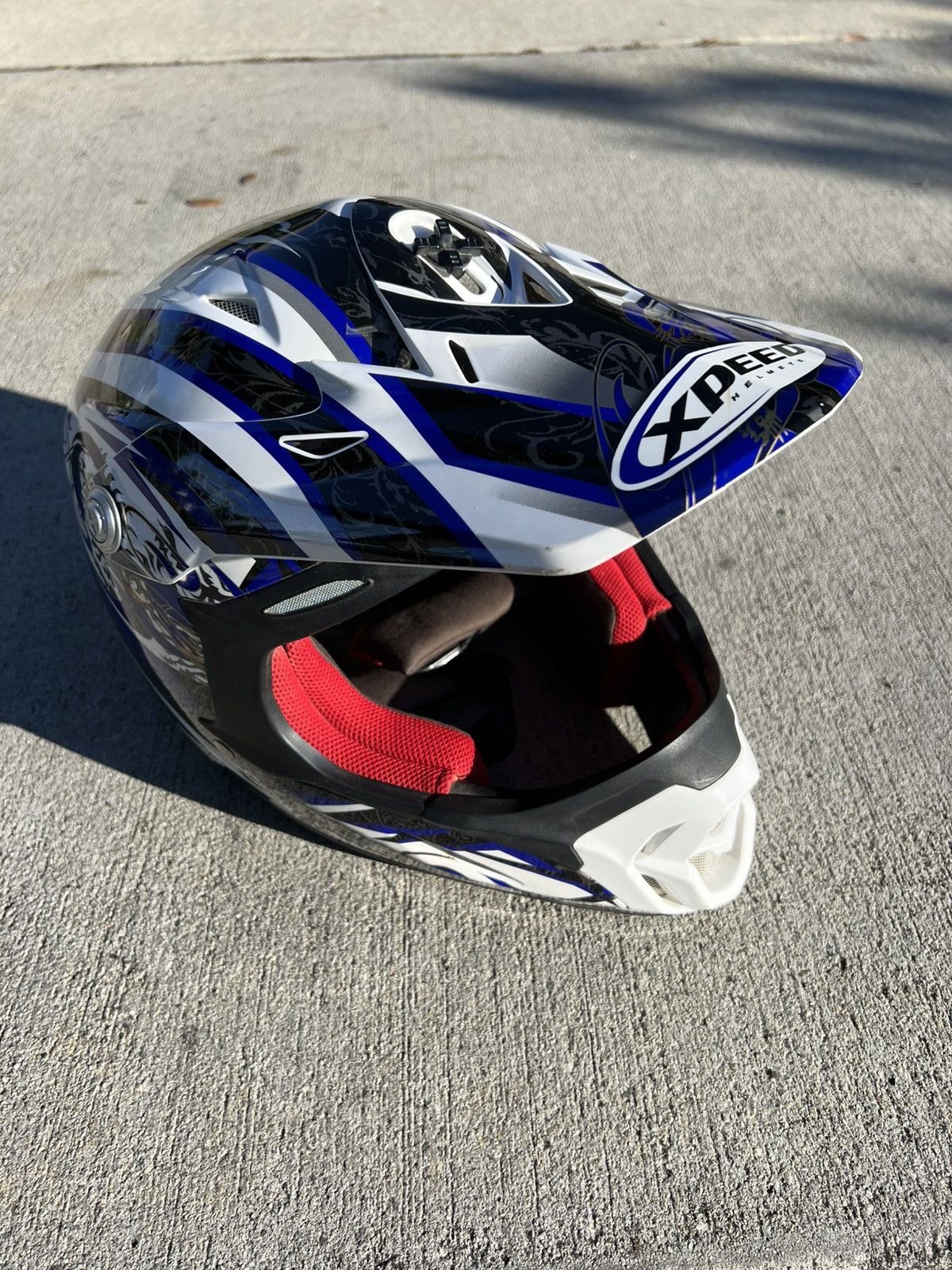 Vintage Y2K 2000’s VTG Vintage XSpeed Helmets Motorcycle Goth Helmet Size ONE SIZE - 1 Thumbnail